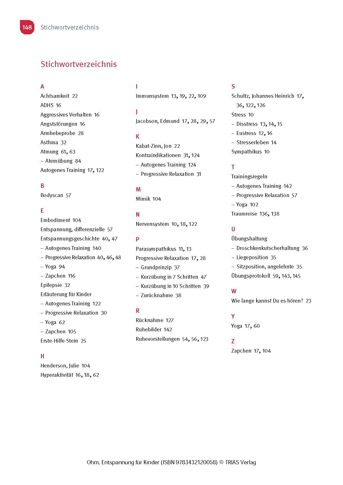 Beispielinhalt (Bild) Entspannung für Kinder