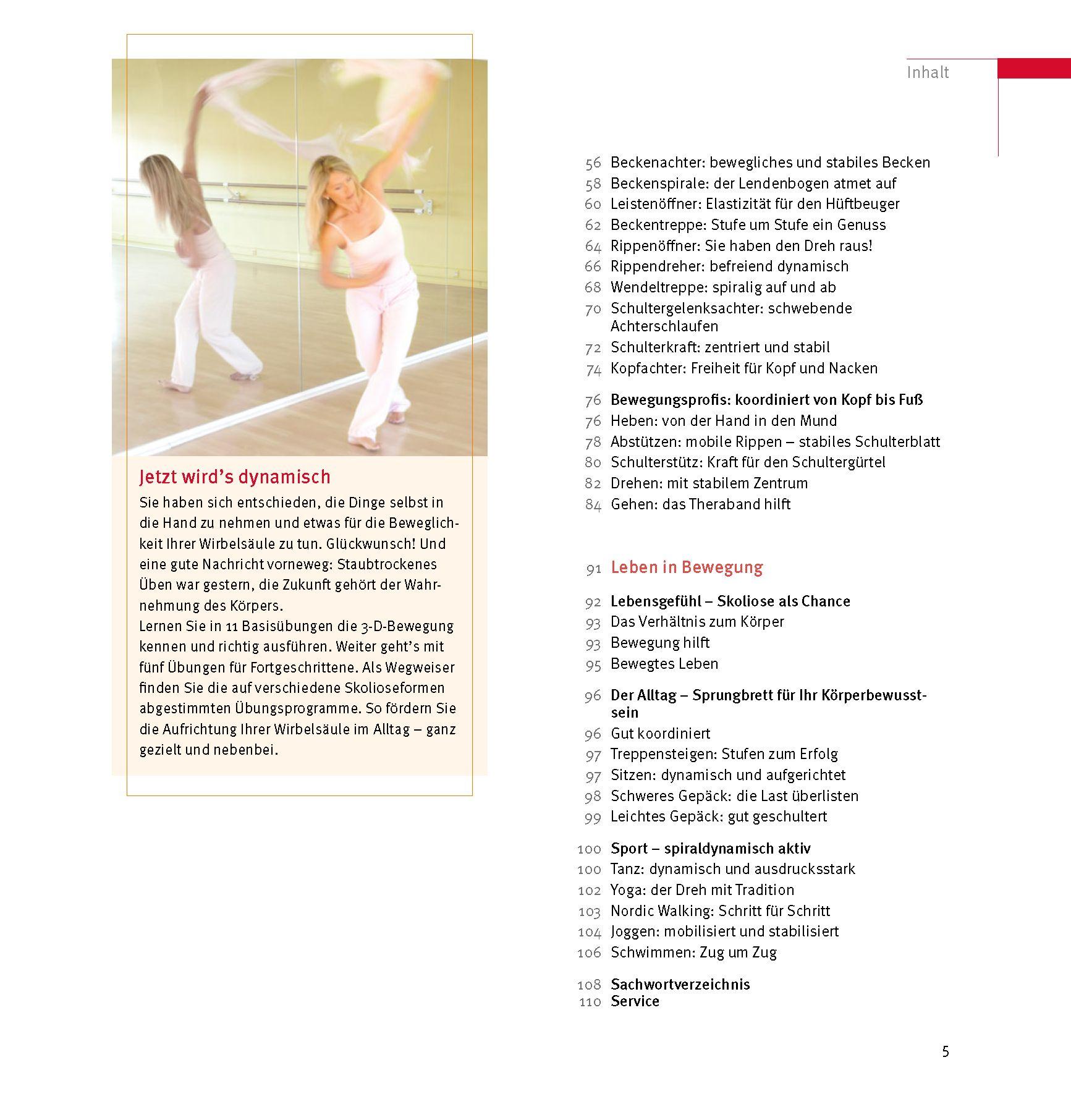Beispielinhalt (Bild) Skoliose - Aufrecht durch Bewegung