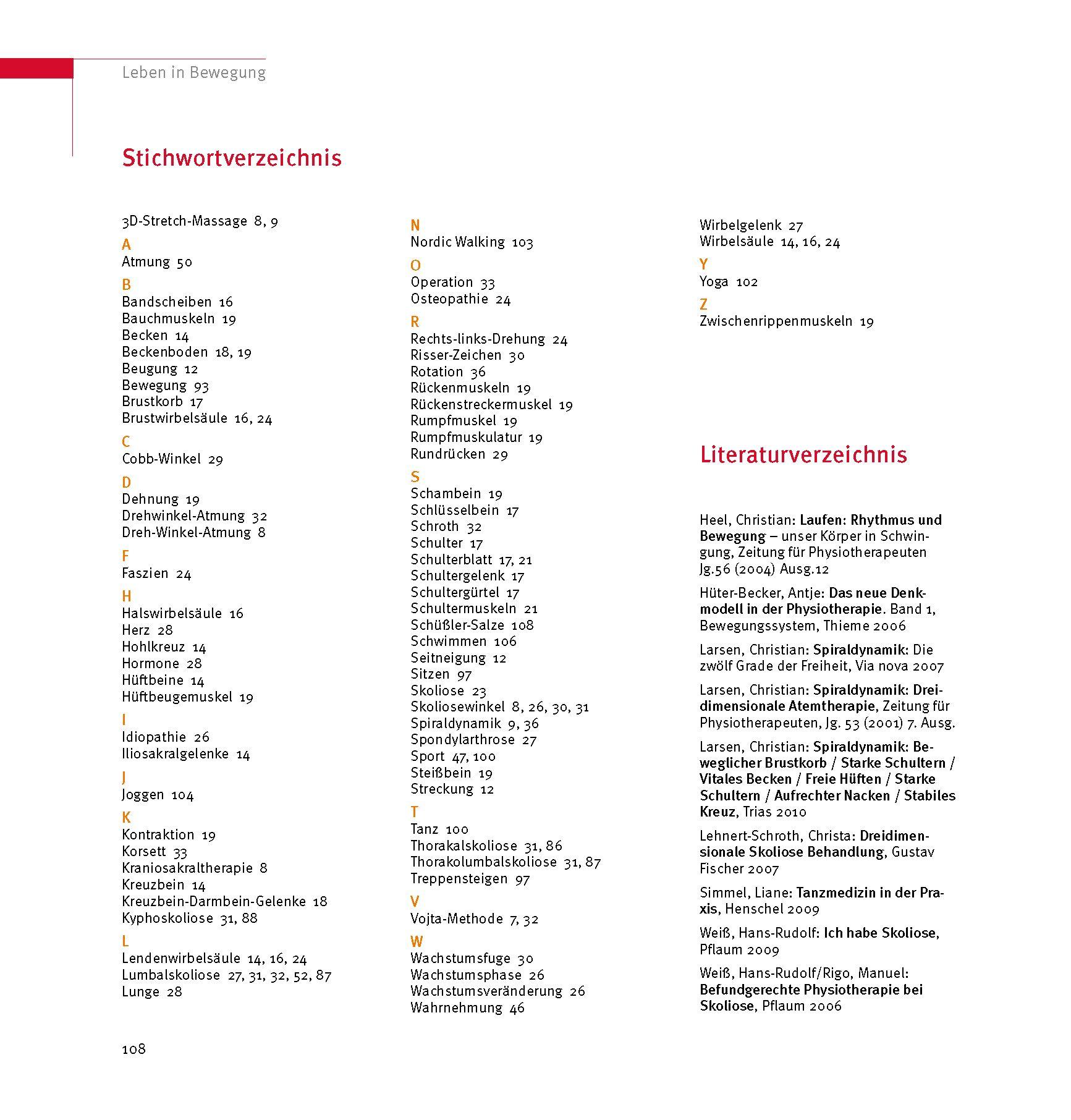 Beispielinhalt (Bild) Skoliose - Aufrecht durch Bewegung