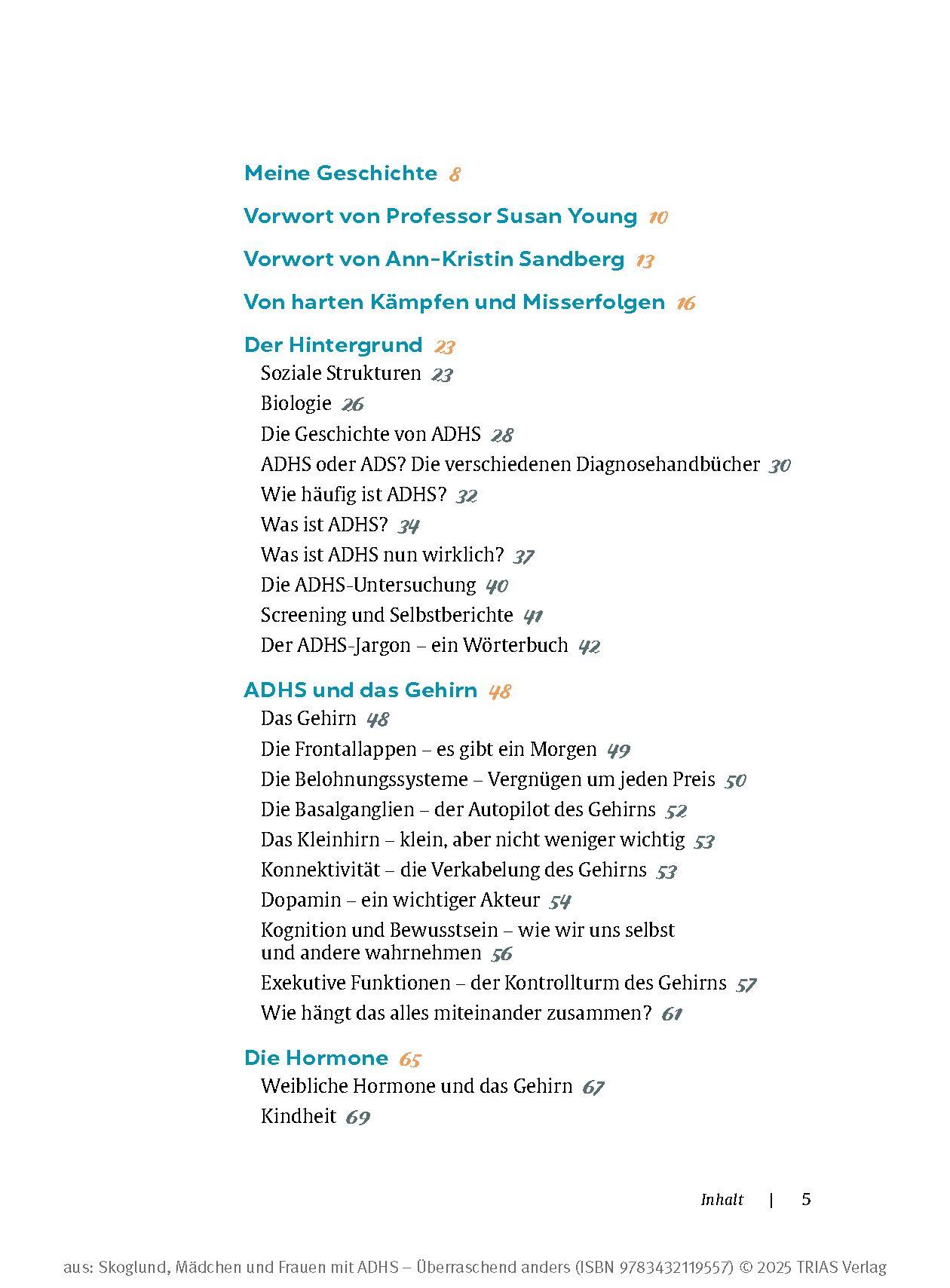 Beispielinhalt (Bild) Mädchen und Frauen mit ADHS