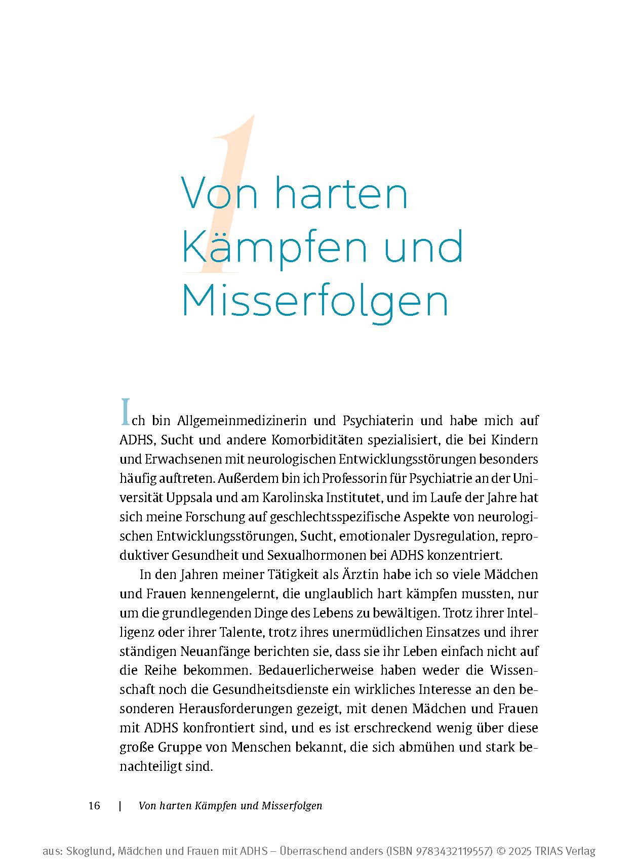 Beispielinhalt (Bild) Mädchen und Frauen mit ADHS