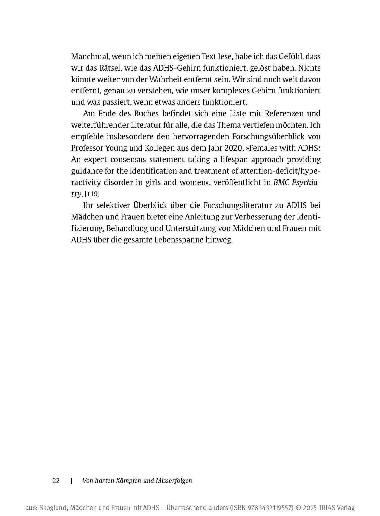 Beispielinhalt (Bild) Mädchen und Frauen mit ADHS