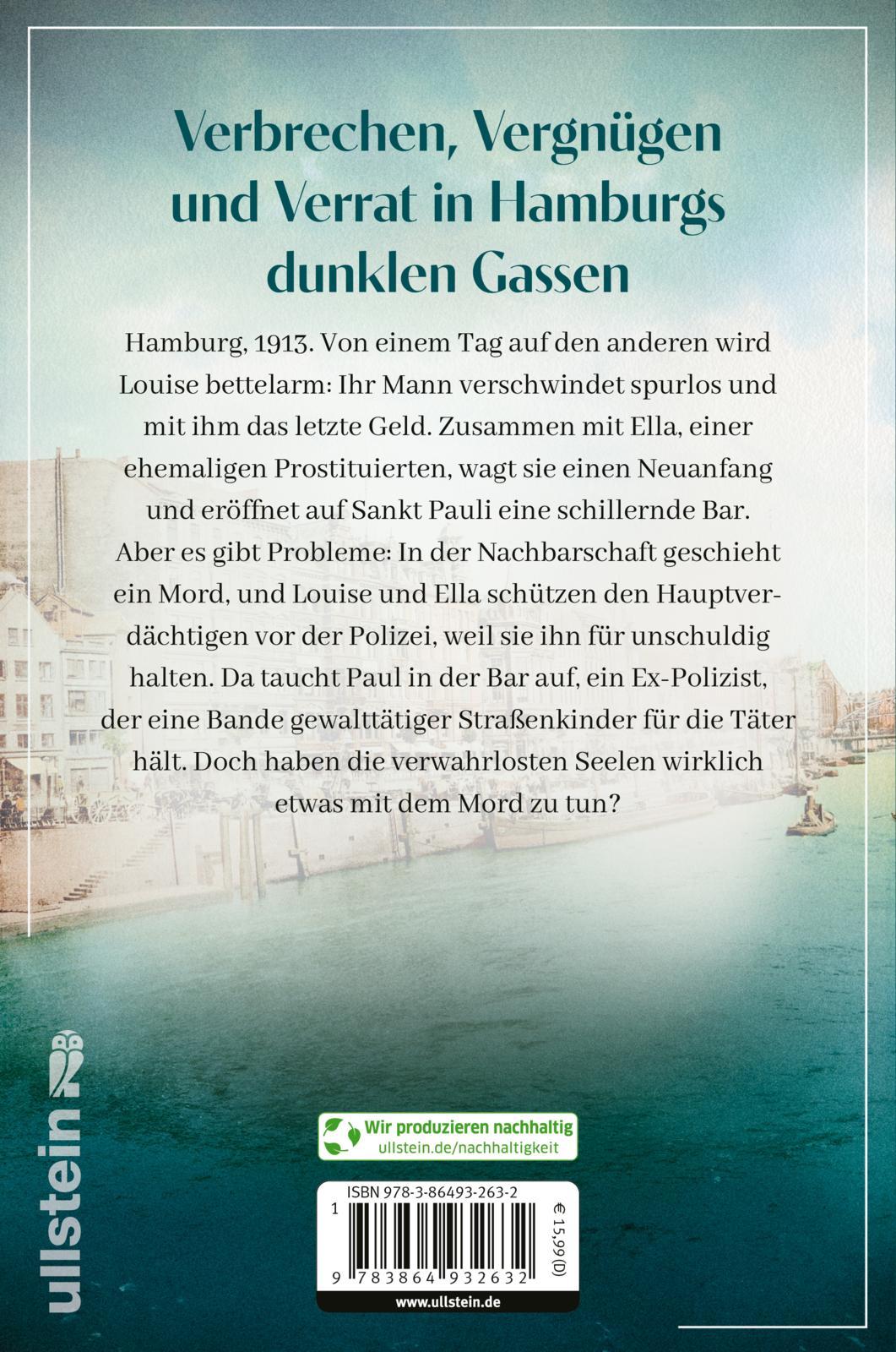 Rückseitencover Elbnächte. Die Lichter über St. Pauli