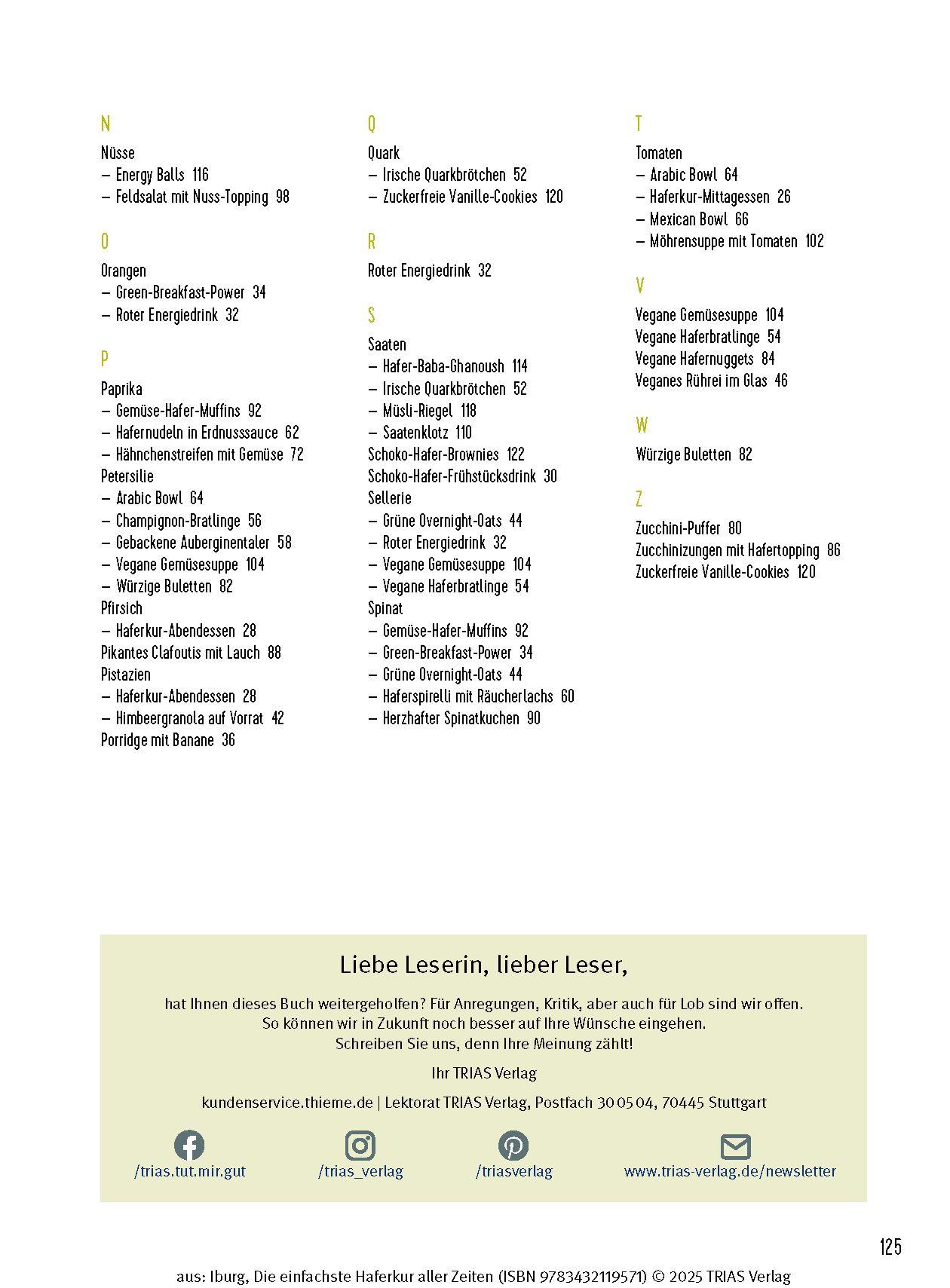 Beispielinhalt (Bild) Die einfachste Haferkur aller Zeiten