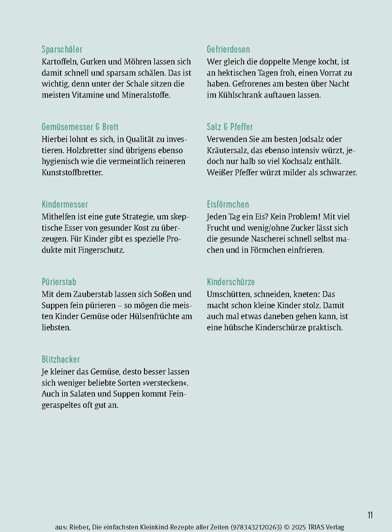 Beispielinhalt (Bild) Die einfachsten Kleinkind-Rezepte aller Zeiten