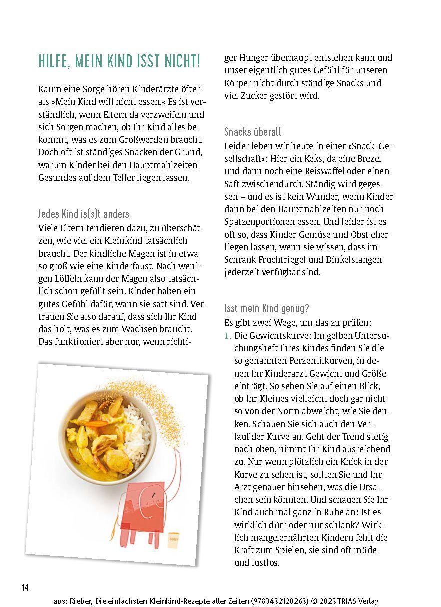 Beispielinhalt (Bild) Die einfachsten Kleinkind-Rezepte aller Zeiten