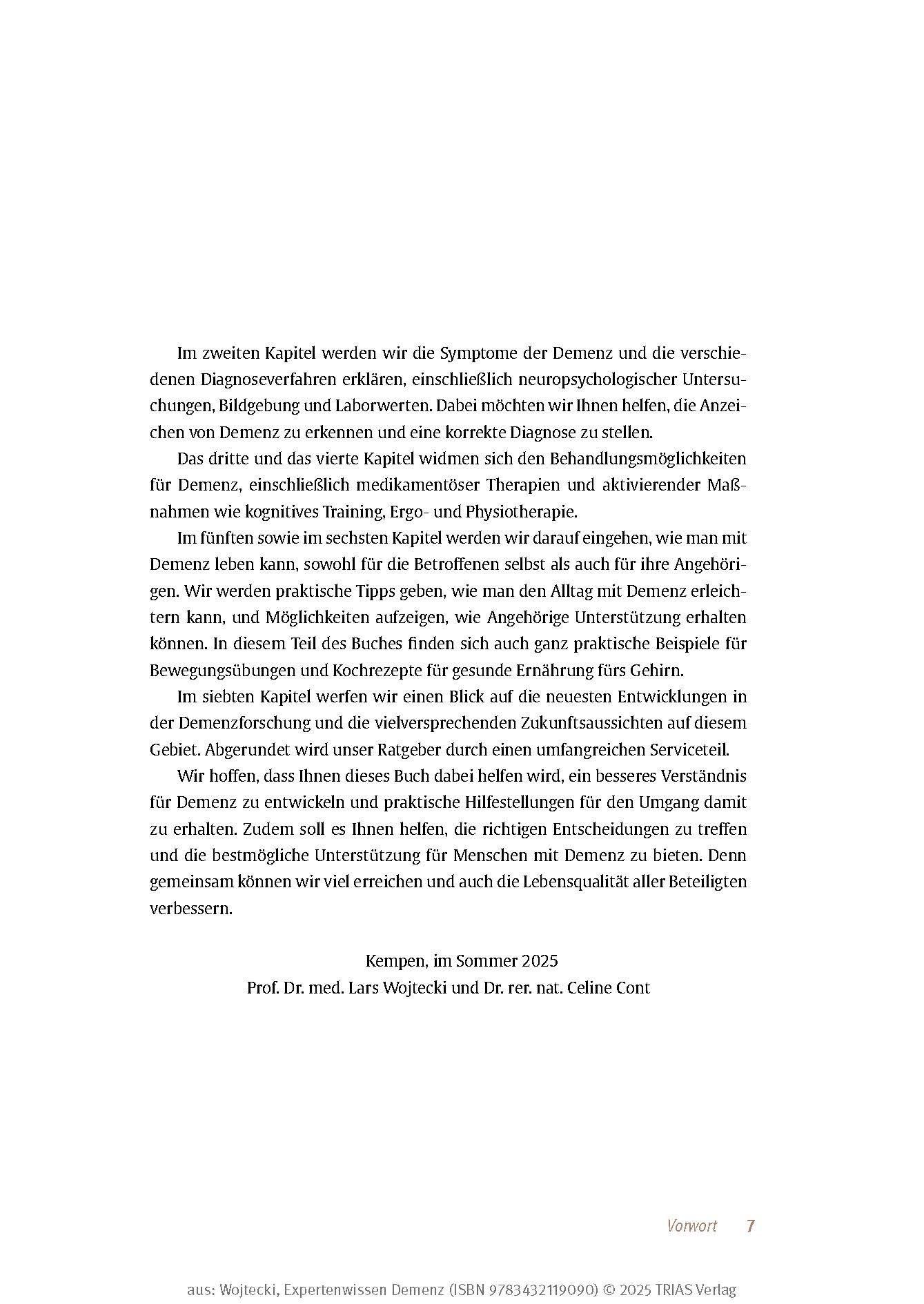 Beispielinhalt (Bild) Expertenwissen: Demenz