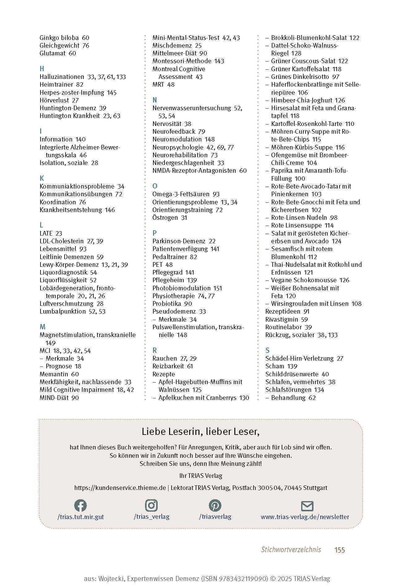 Beispielinhalt (Bild) Expertenwissen: Demenz