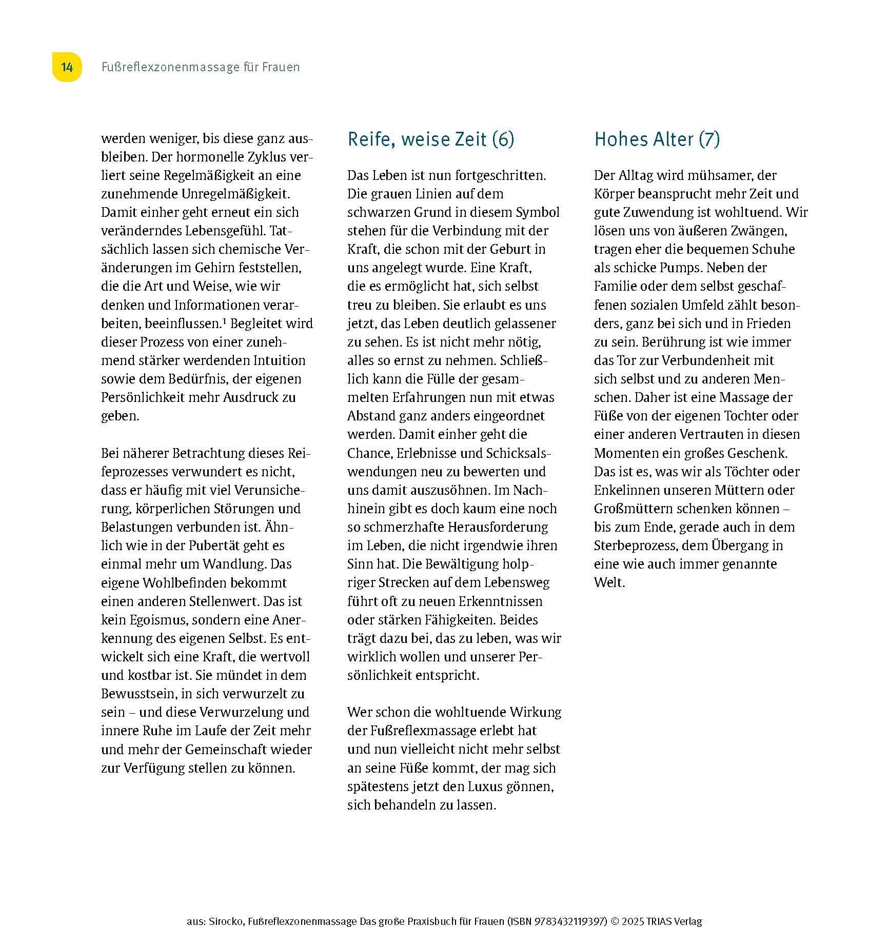 Beispielinhalt (Bild) Fußreflexzonenmassage - Das große Praxisbuch für Frauen