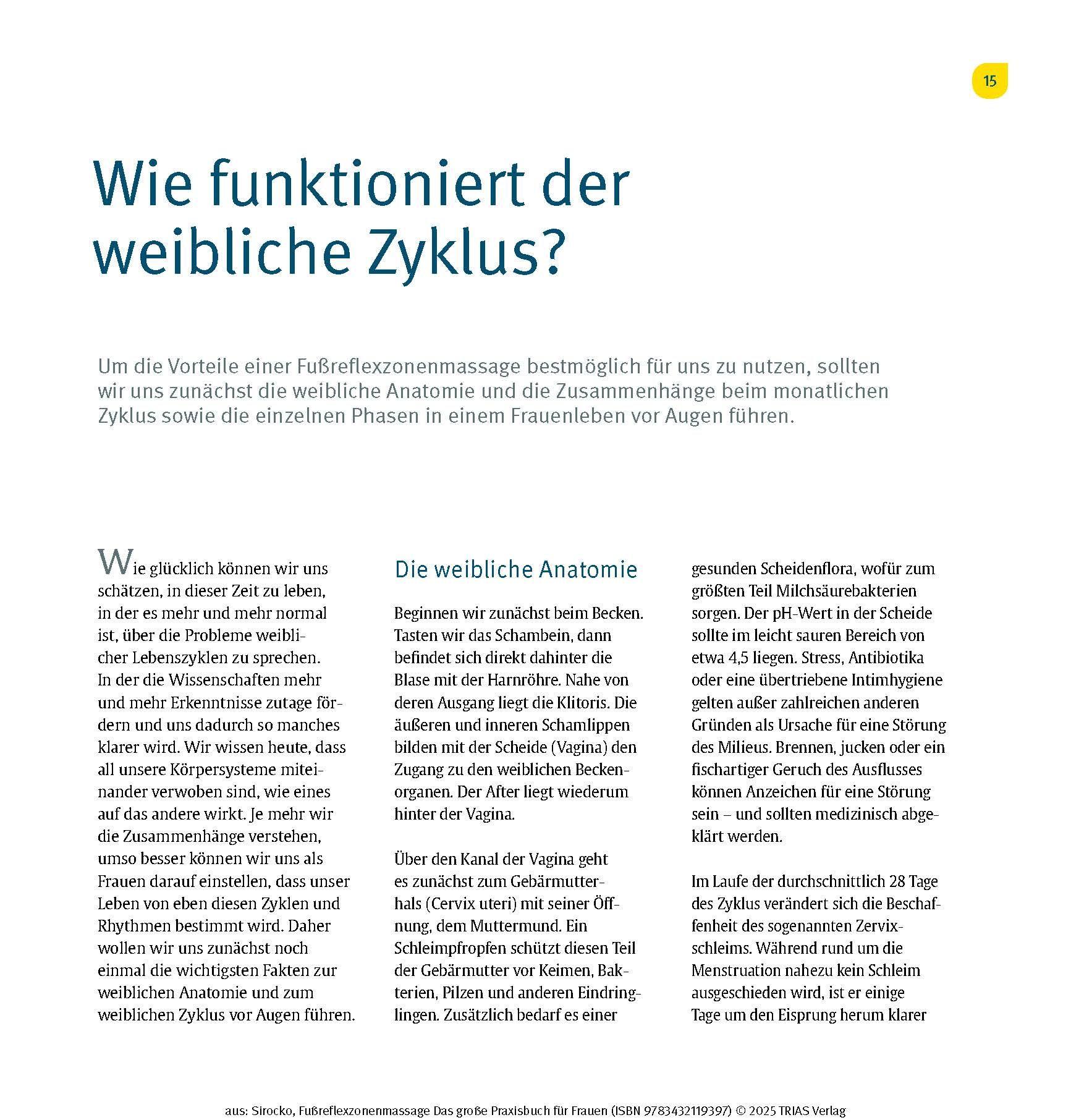 Beispielinhalt (Bild) Fußreflexzonenmassage - Das große Praxisbuch für Frauen