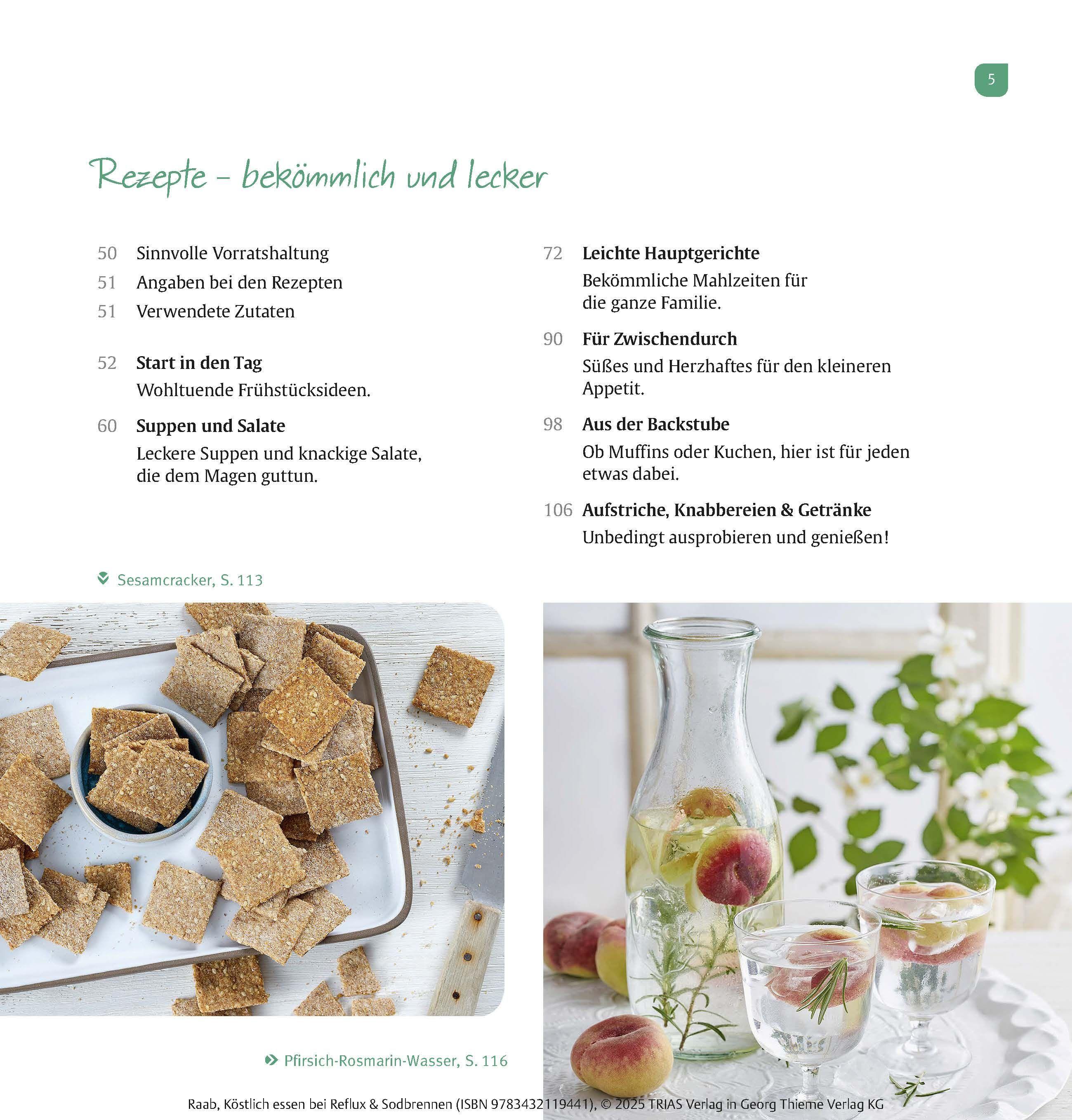 Beispielinhalt (Bild) Köstlich essen Reflux und Sodbrennen