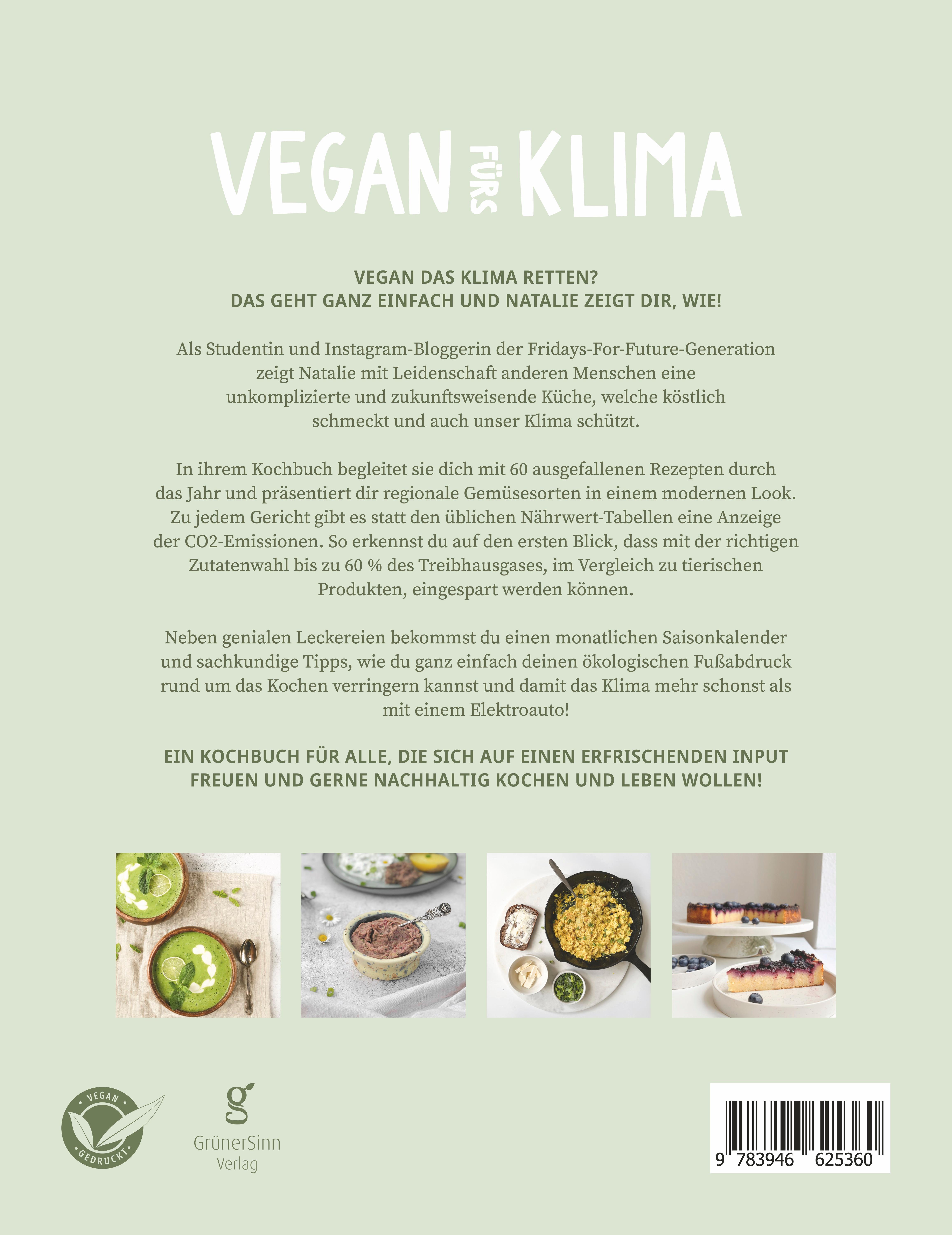 Rückseitencover Vegan fürs Klima