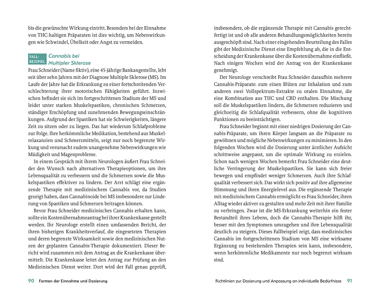 Beispielinhalt (Bild) Patientenratgeber: Cannabis