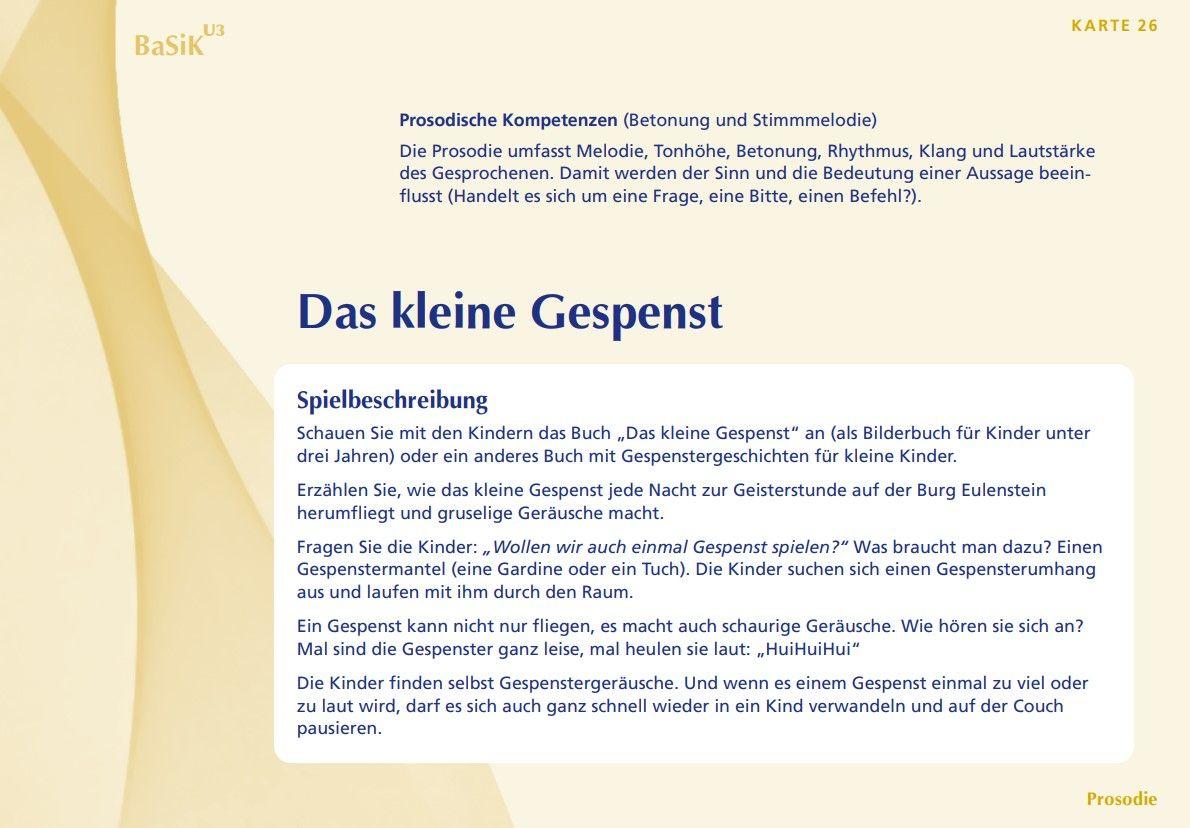 Beispielinhalt (Bild) BaSiK U3. Das Kartenset