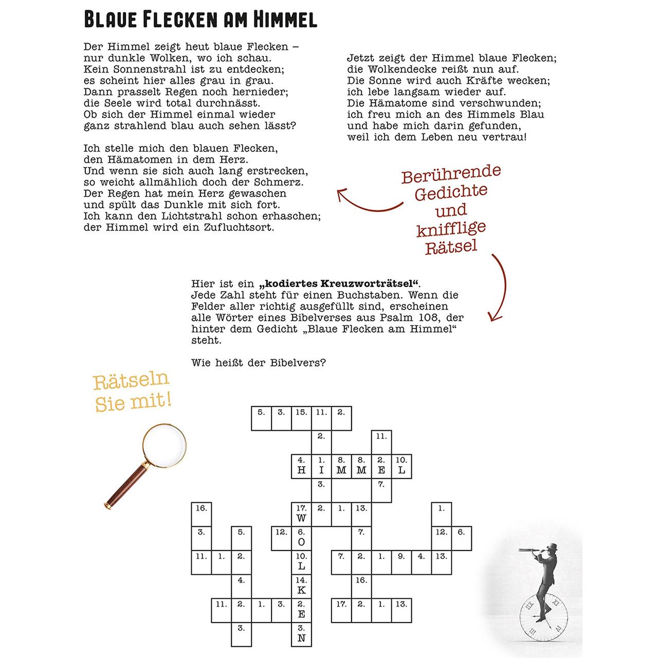Beispielinhalt (Bild) Bibel-Rätsel-Andachten