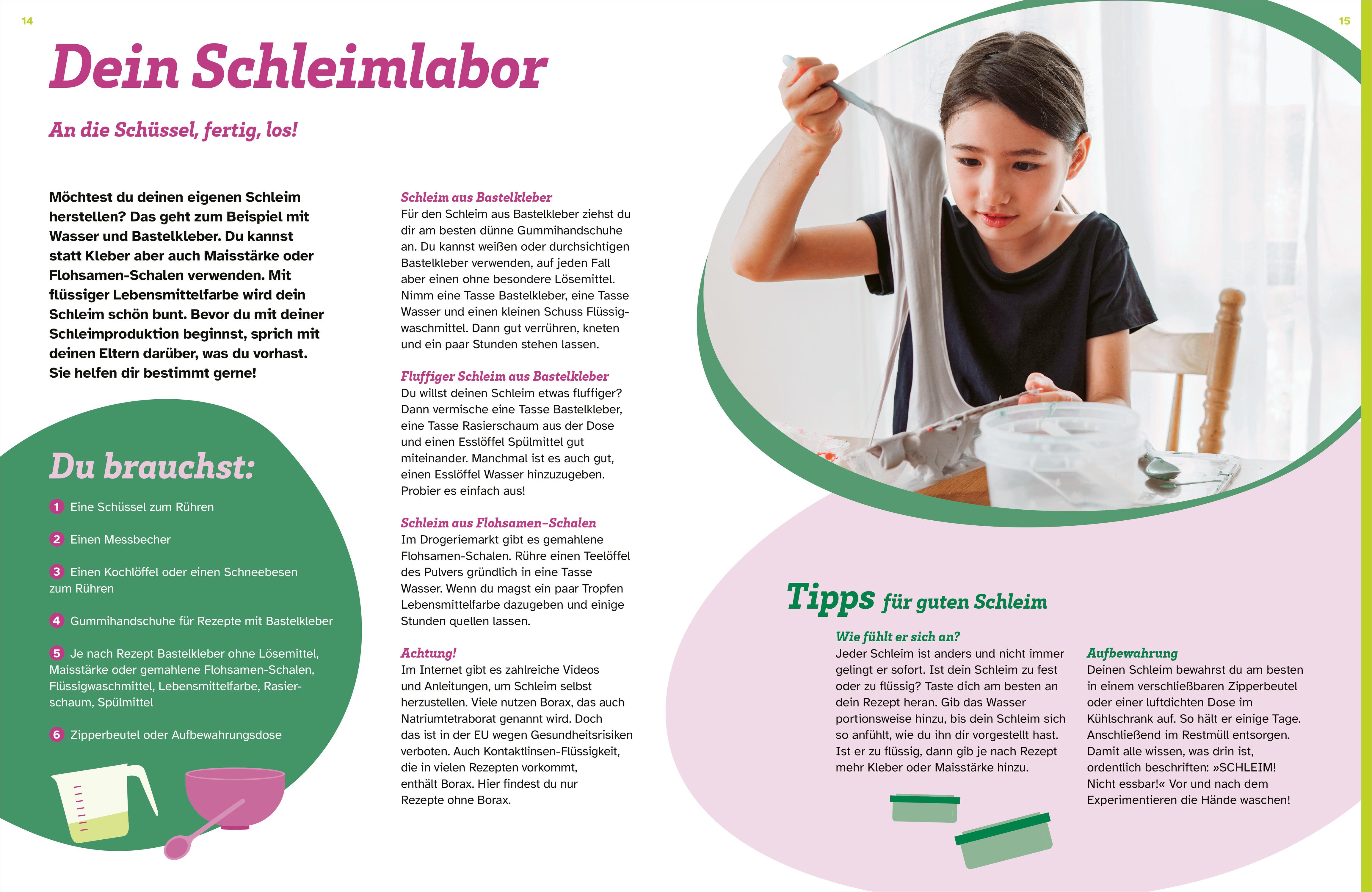 Beispielinhalt (Bild) WAS IST WAS Schleim. Eklig? Nein, genial!