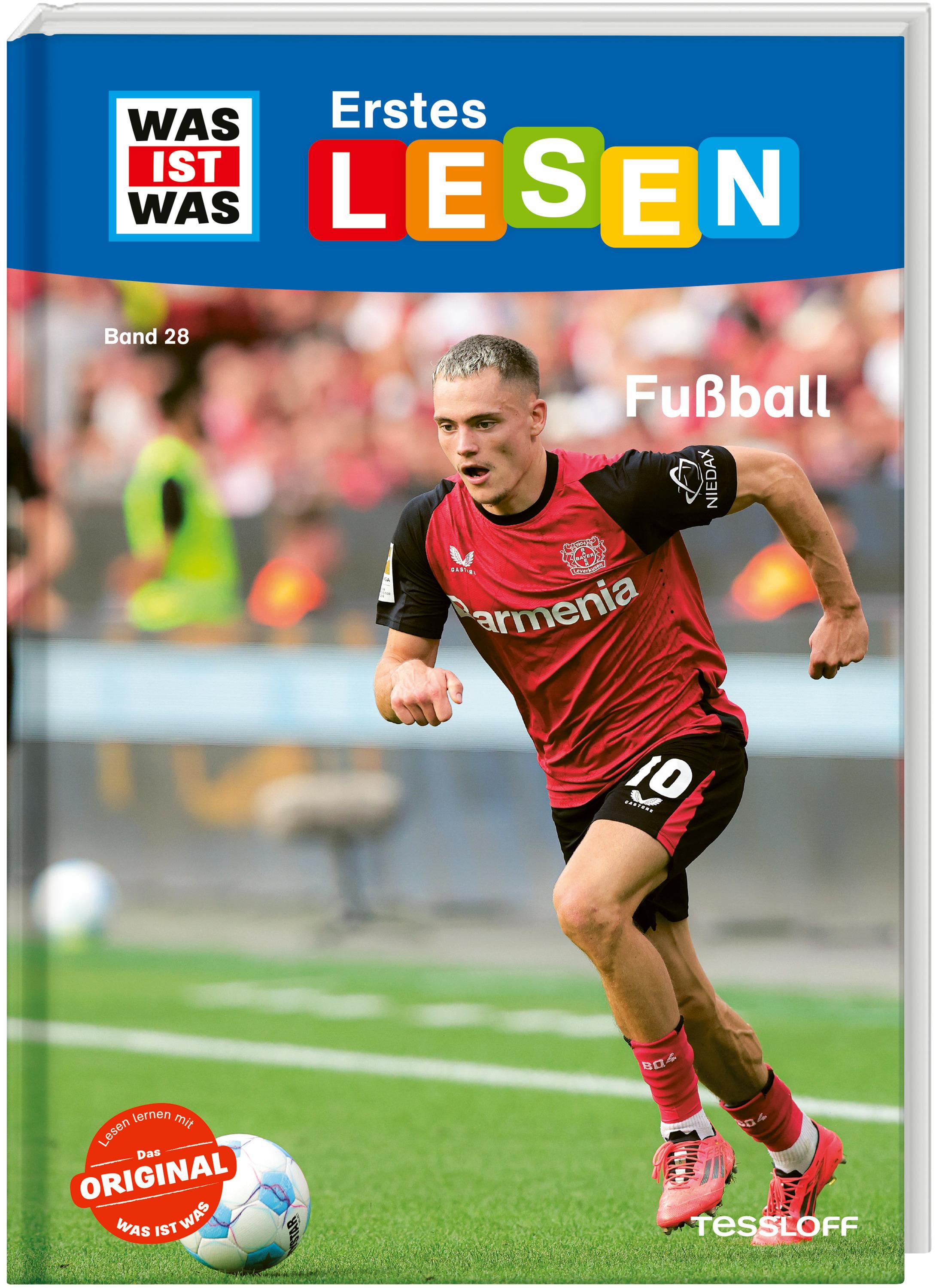Vorderes Coverbild WAS IST WAS Erstes Lesen Band 28. Fußball