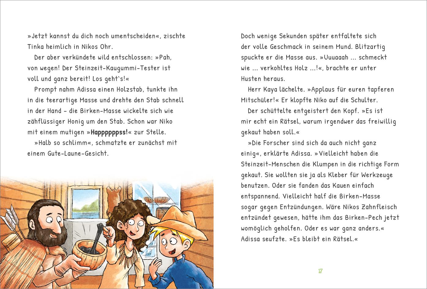 Beispielinhalt (Bild) Die ZeitBande. Band 4. Im Tal der Mammuts