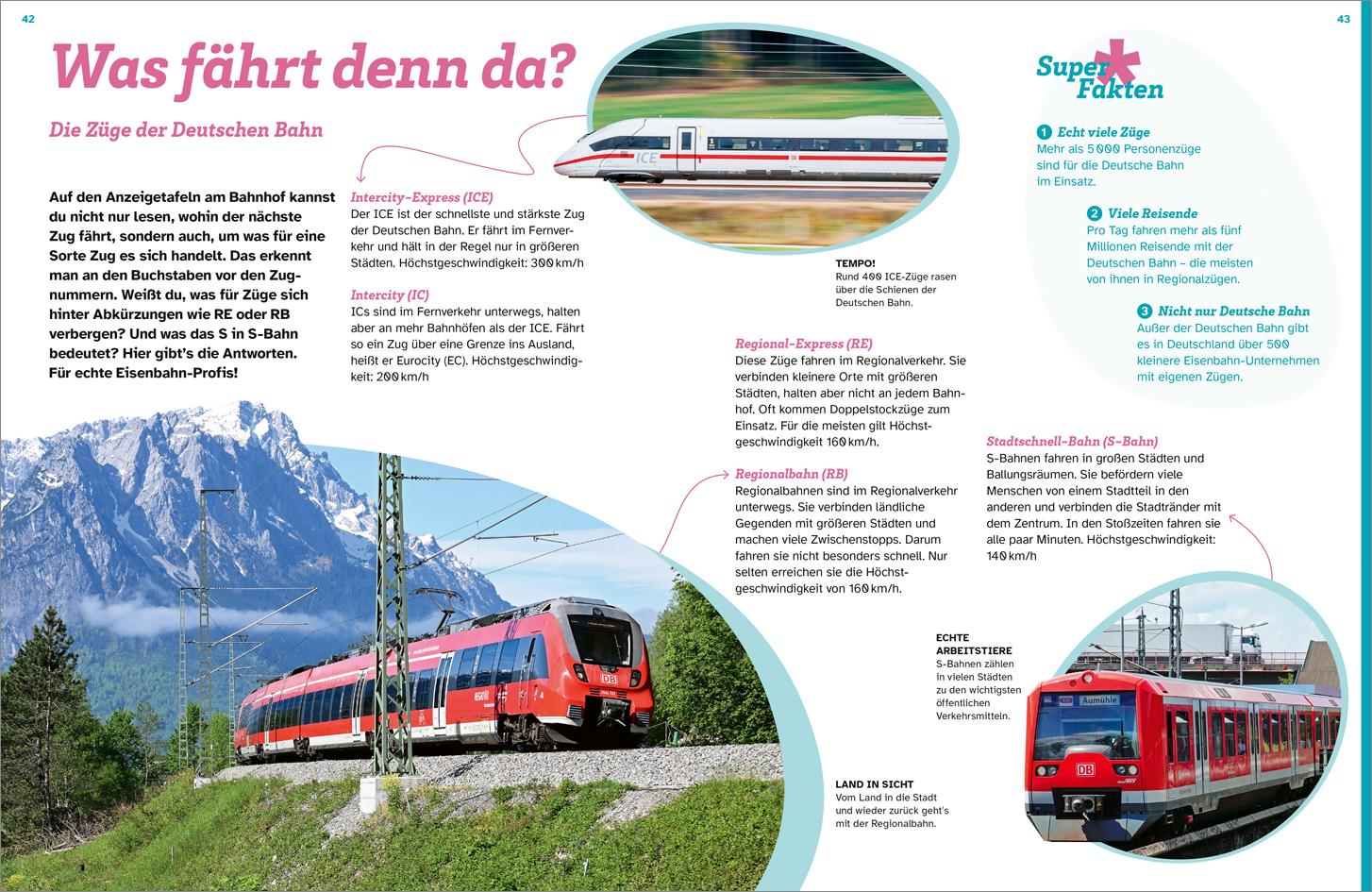 Beispielinhalt (Bild) WAS IST WAS Züge. Einsteigen, bitte!