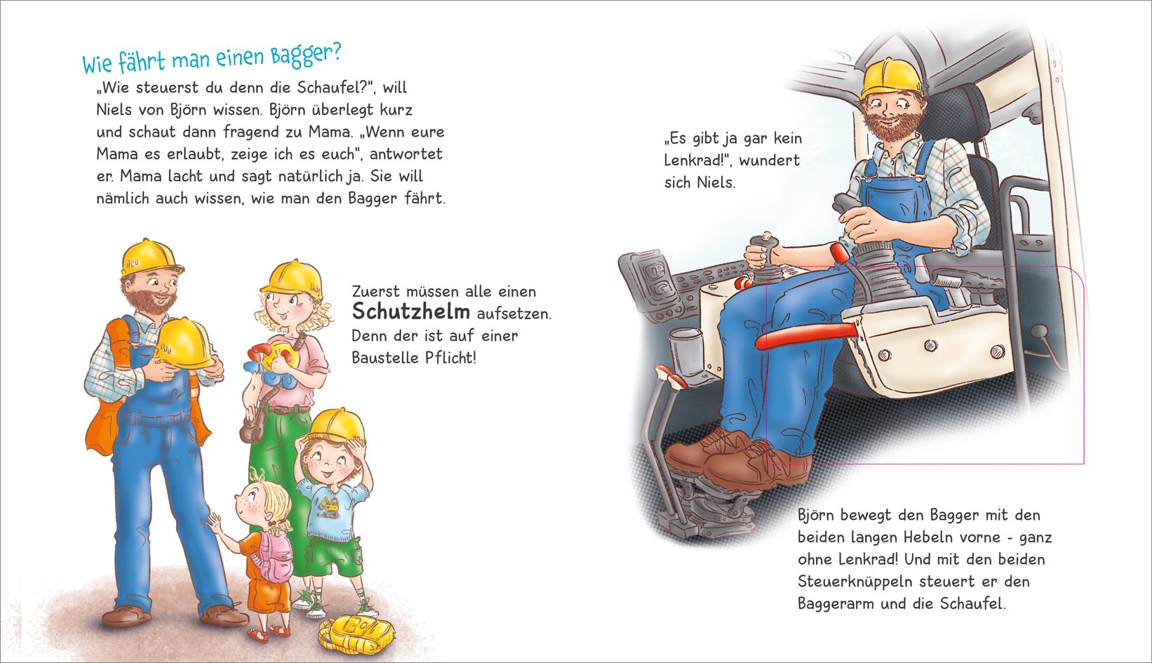 Beispielinhalt (Bild) WAS IST WAS Meine Welt  Band 17 Wow! Bagger!