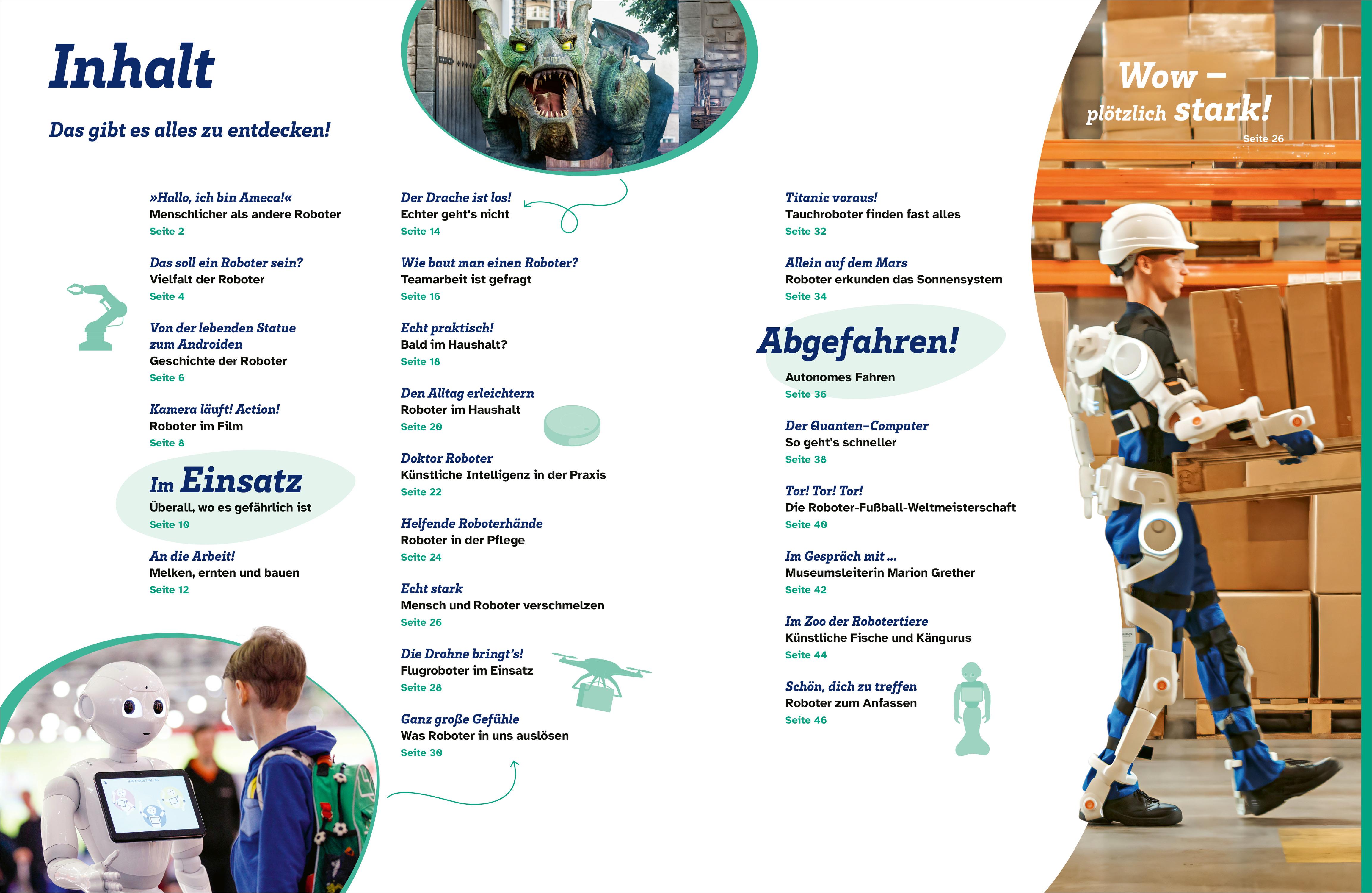 Beispielinhalt (Bild) WAS IST WAS Roboter. Helfer mit Superkräften