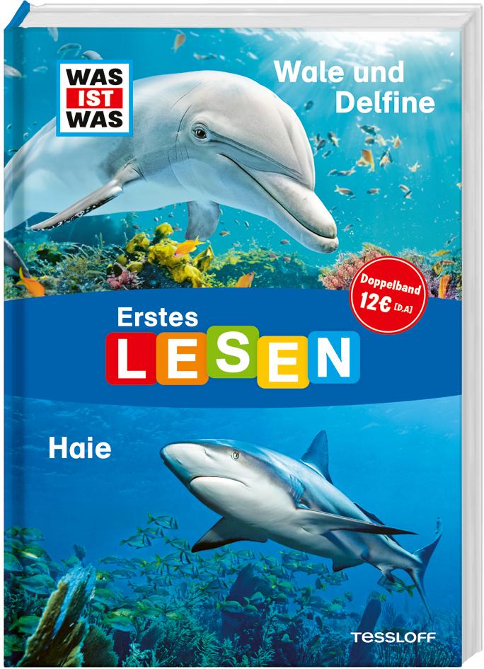 Vorderes Coverbild WAS IST WAS Erstes Lesen Doppelband 4. Wale und Delfine/Haie