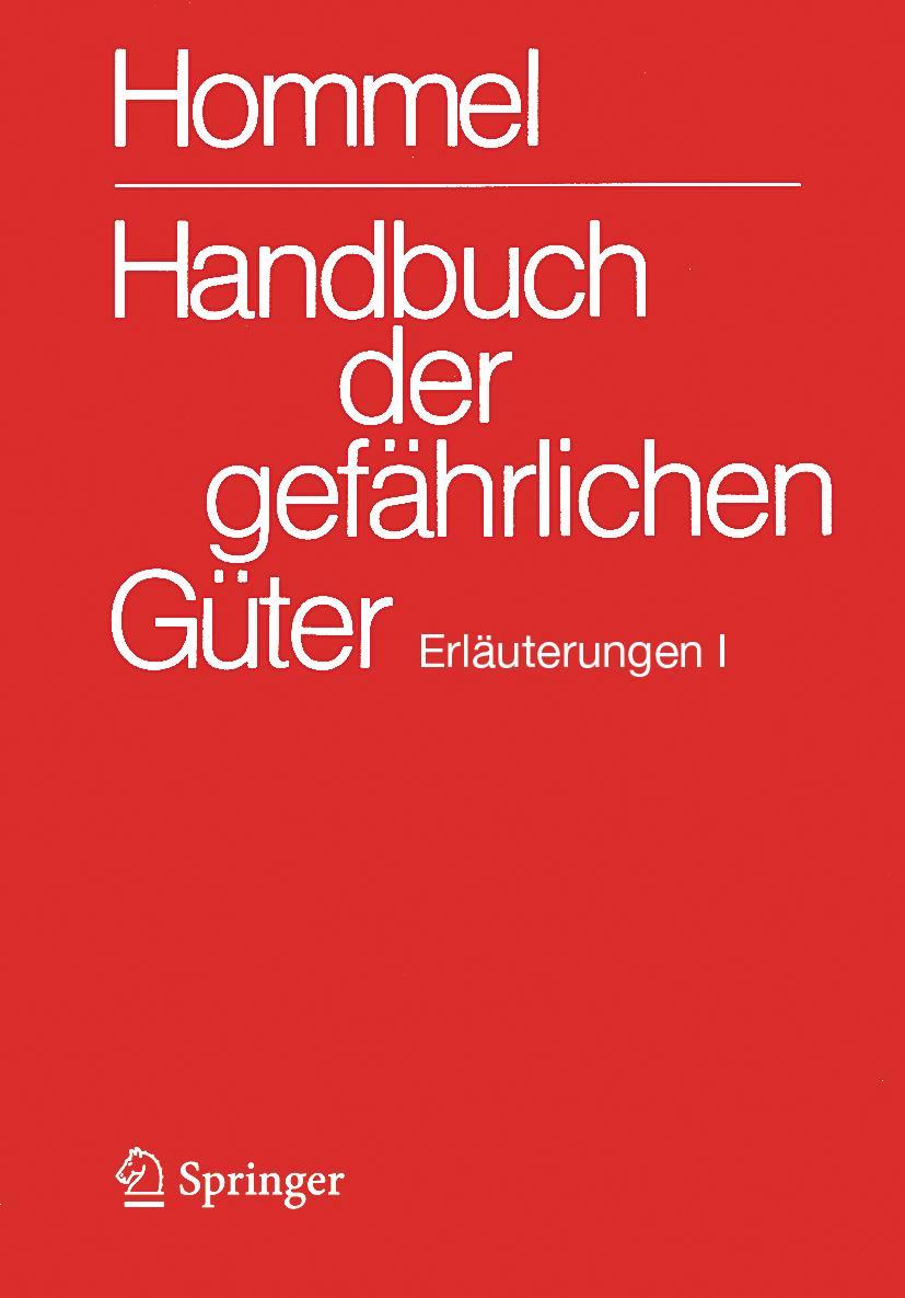 Vorderes Coverbild Handbuch der gefährlichen Güter. Erläuterungen I