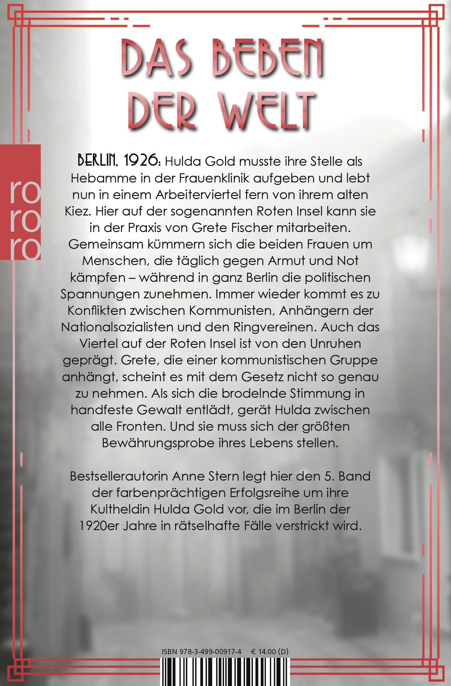 Rückseitencover Fräulein Gold: Die Rote Insel