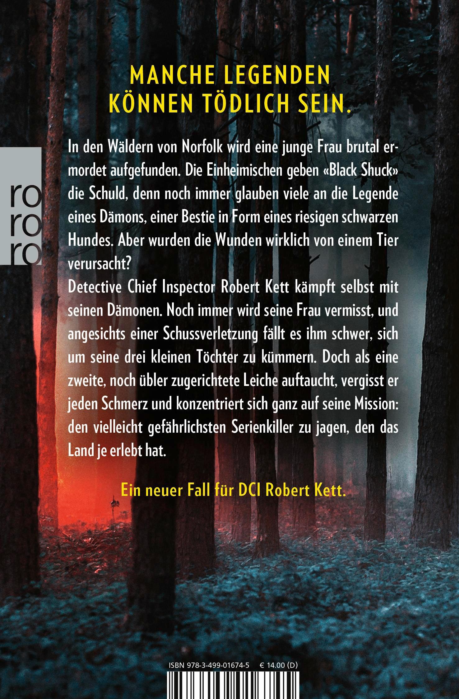 Rückseitencover Die Schatten, die dich jagen