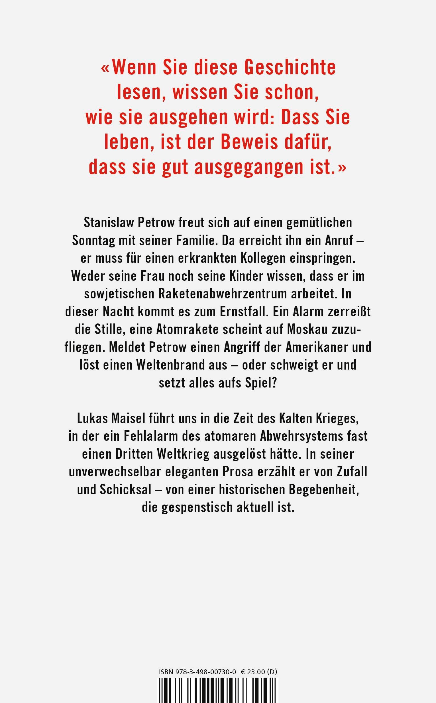 Rückseitencover Wie ein Mann nichts tat und so die Welt rettete