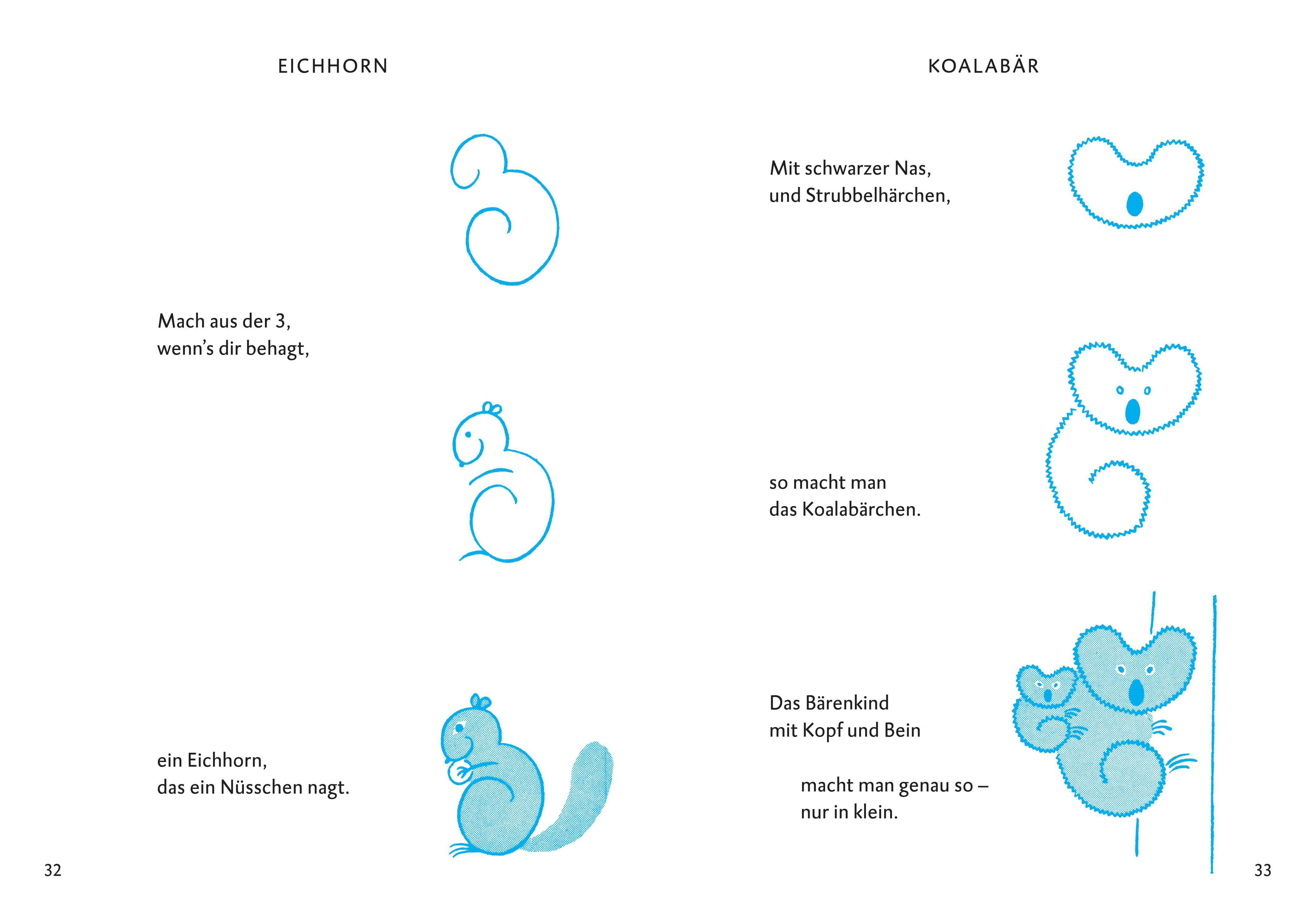 Beispielinhalt (Bild) Wir zeichnen Tiere