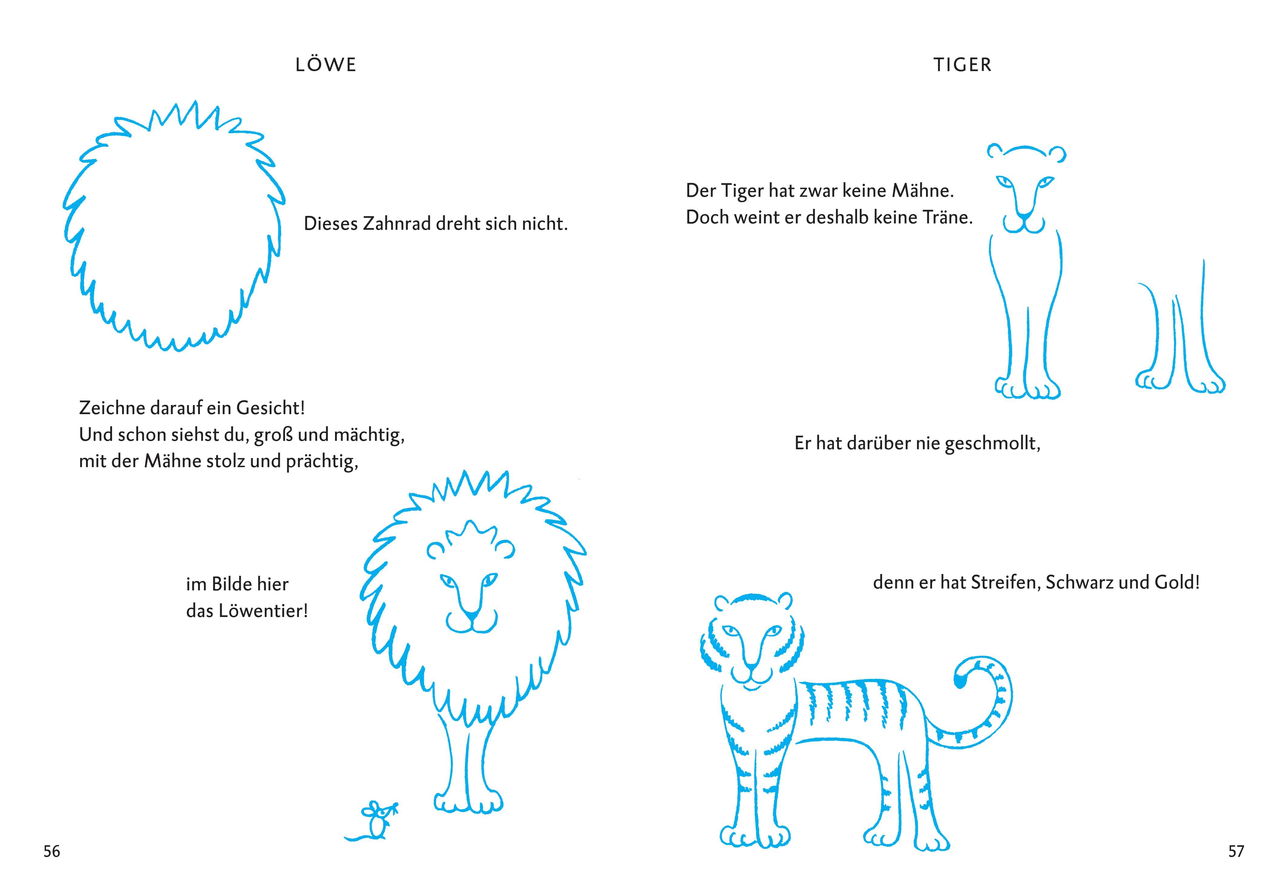 Beispielinhalt (Bild) Wir zeichnen Tiere