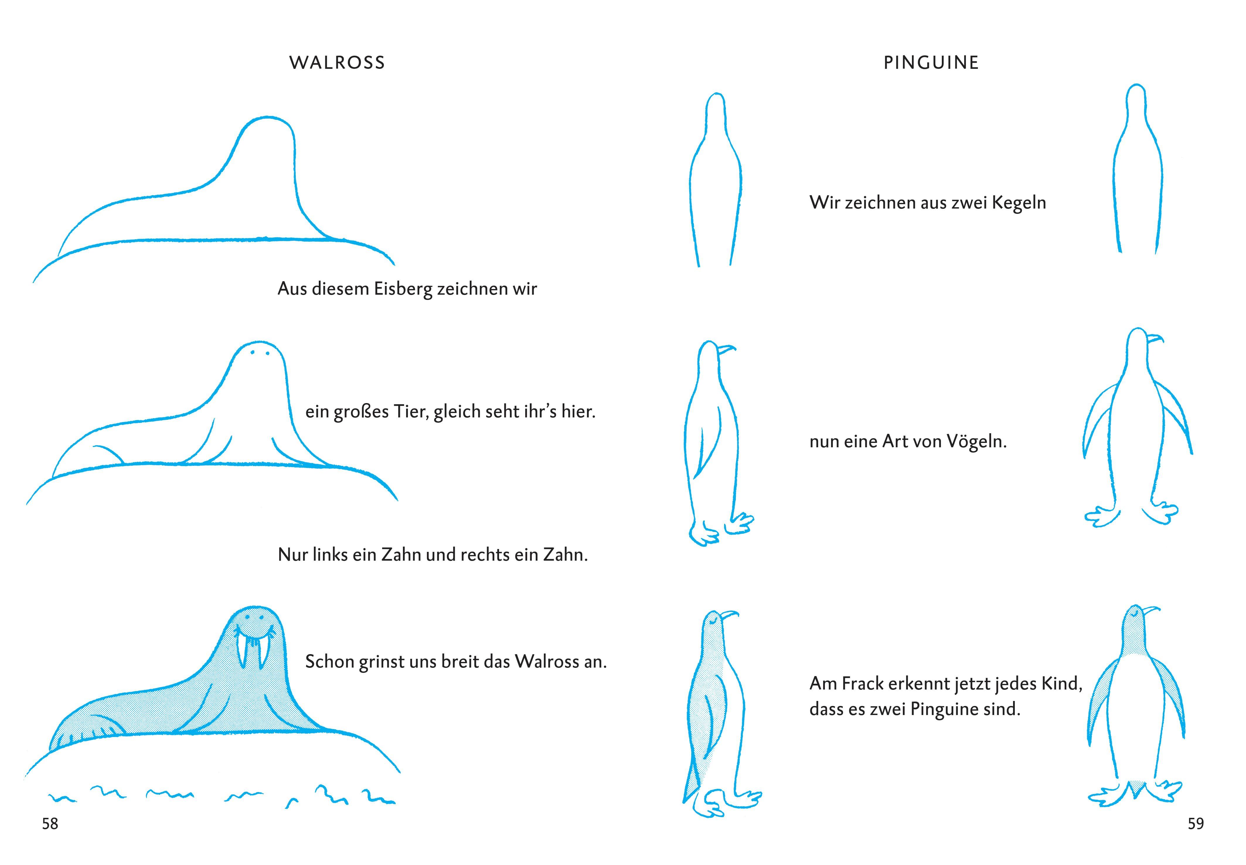 Beispielinhalt (Bild) Wir zeichnen Tiere
