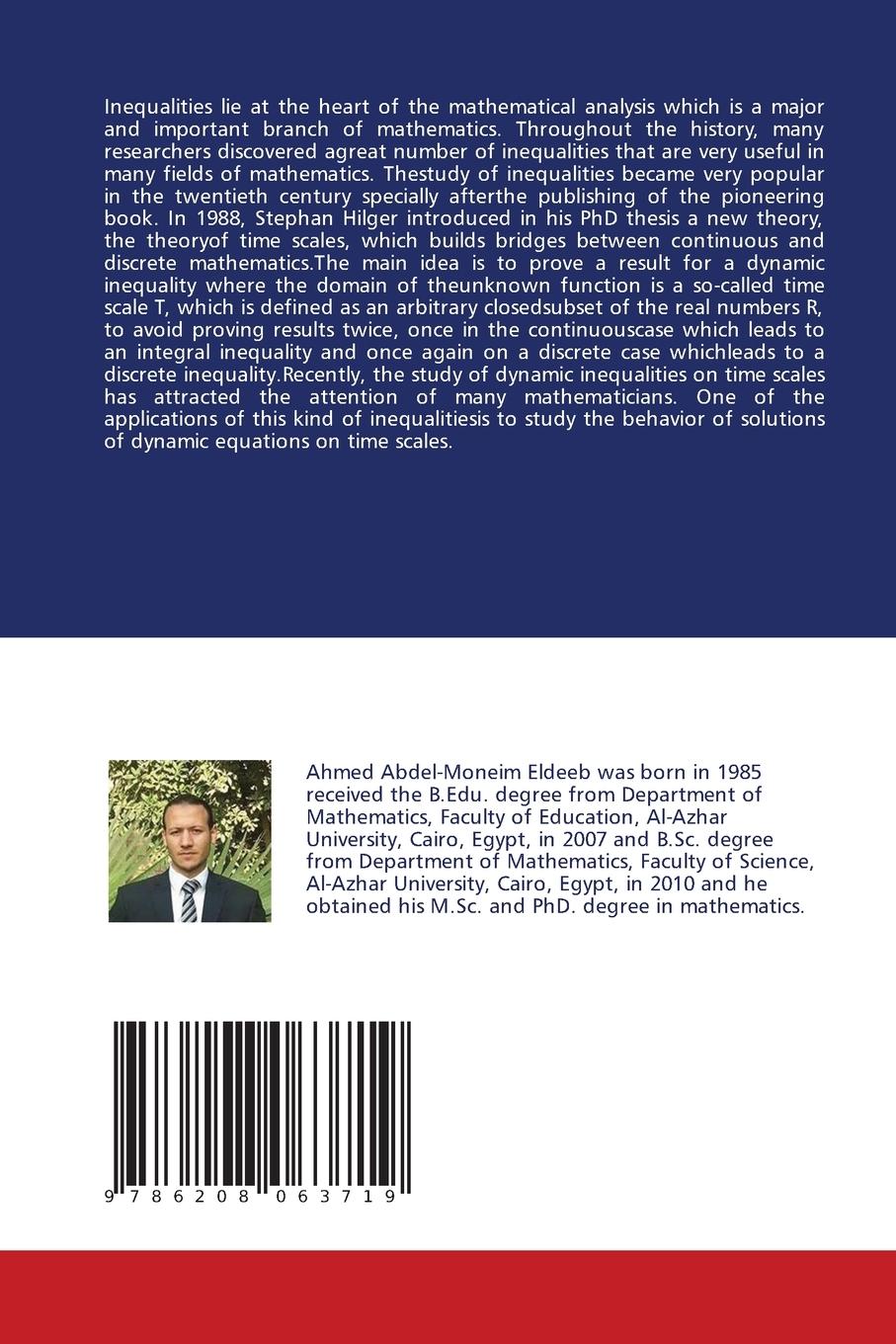 Rückseitencover Reverse Dynamic Inequalities on Time Scales