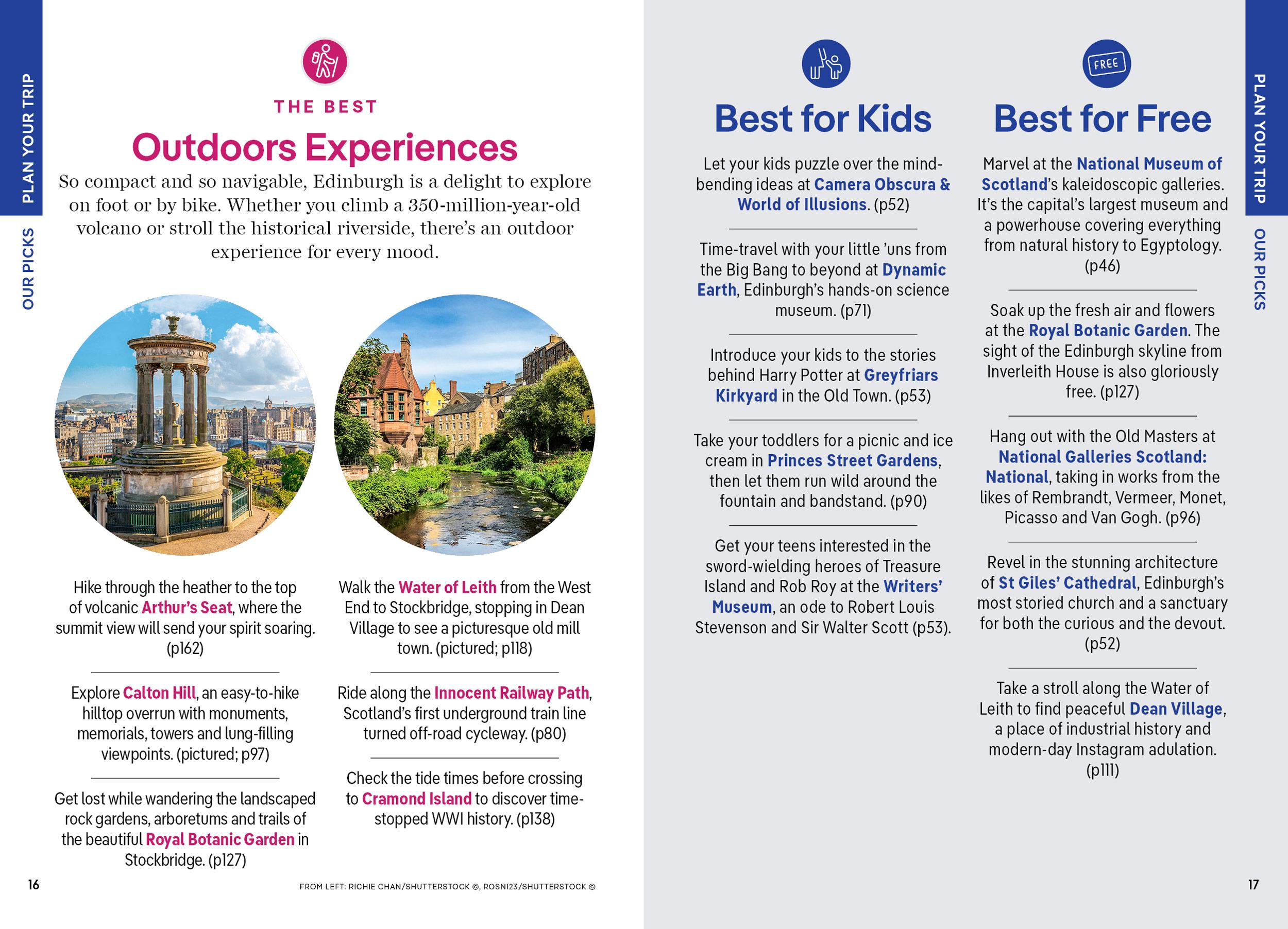 Beispielinhalt (Bild) Lonely Planet Pocket Edinburgh