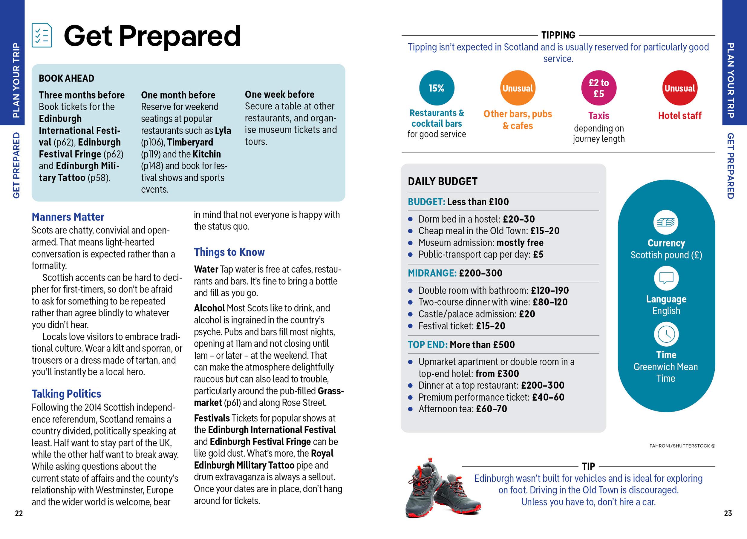 Beispielinhalt (Bild) Lonely Planet Pocket Edinburgh