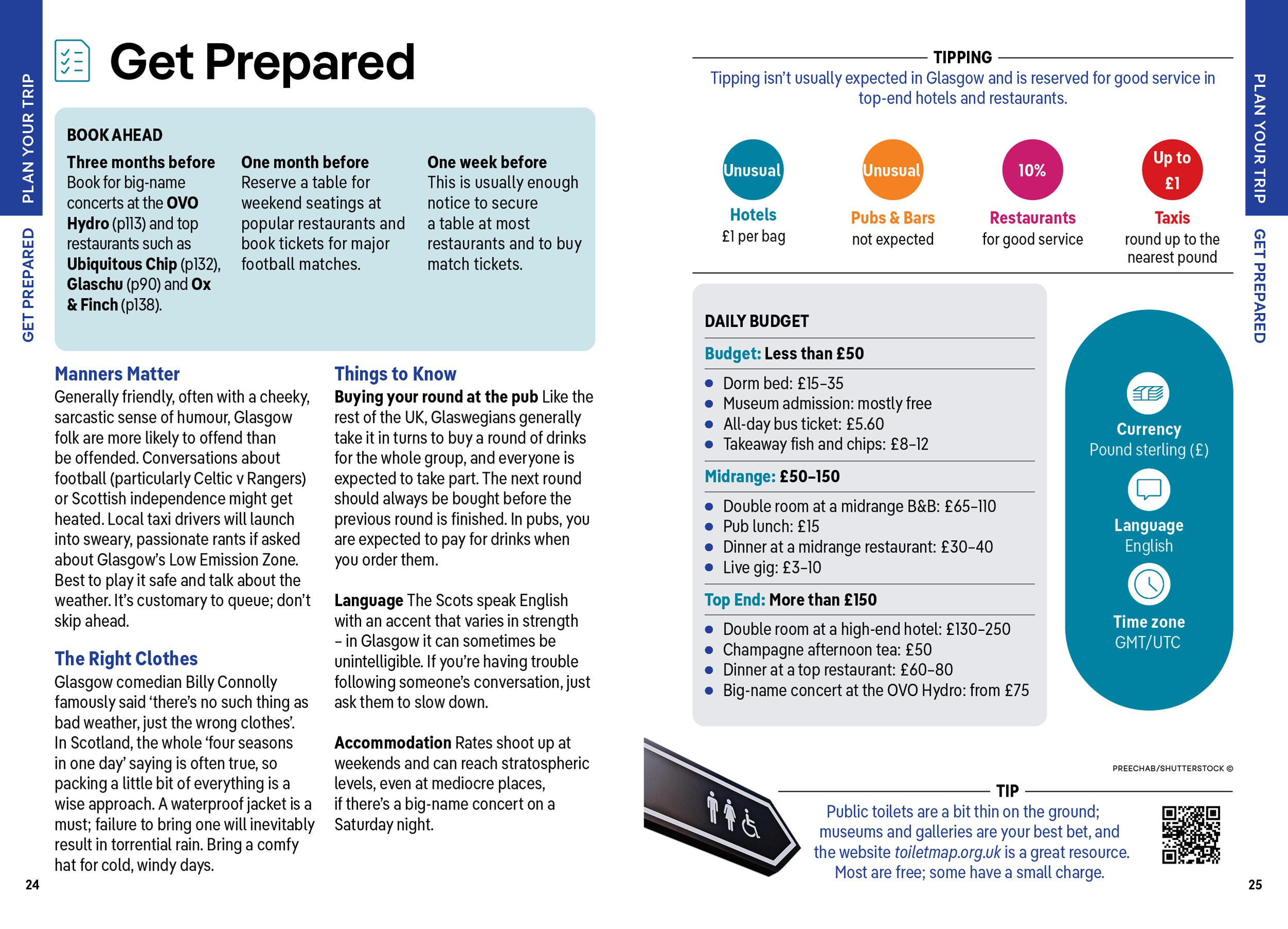 Beispielinhalt (Bild) Lonely Planet Pocket Glasgow