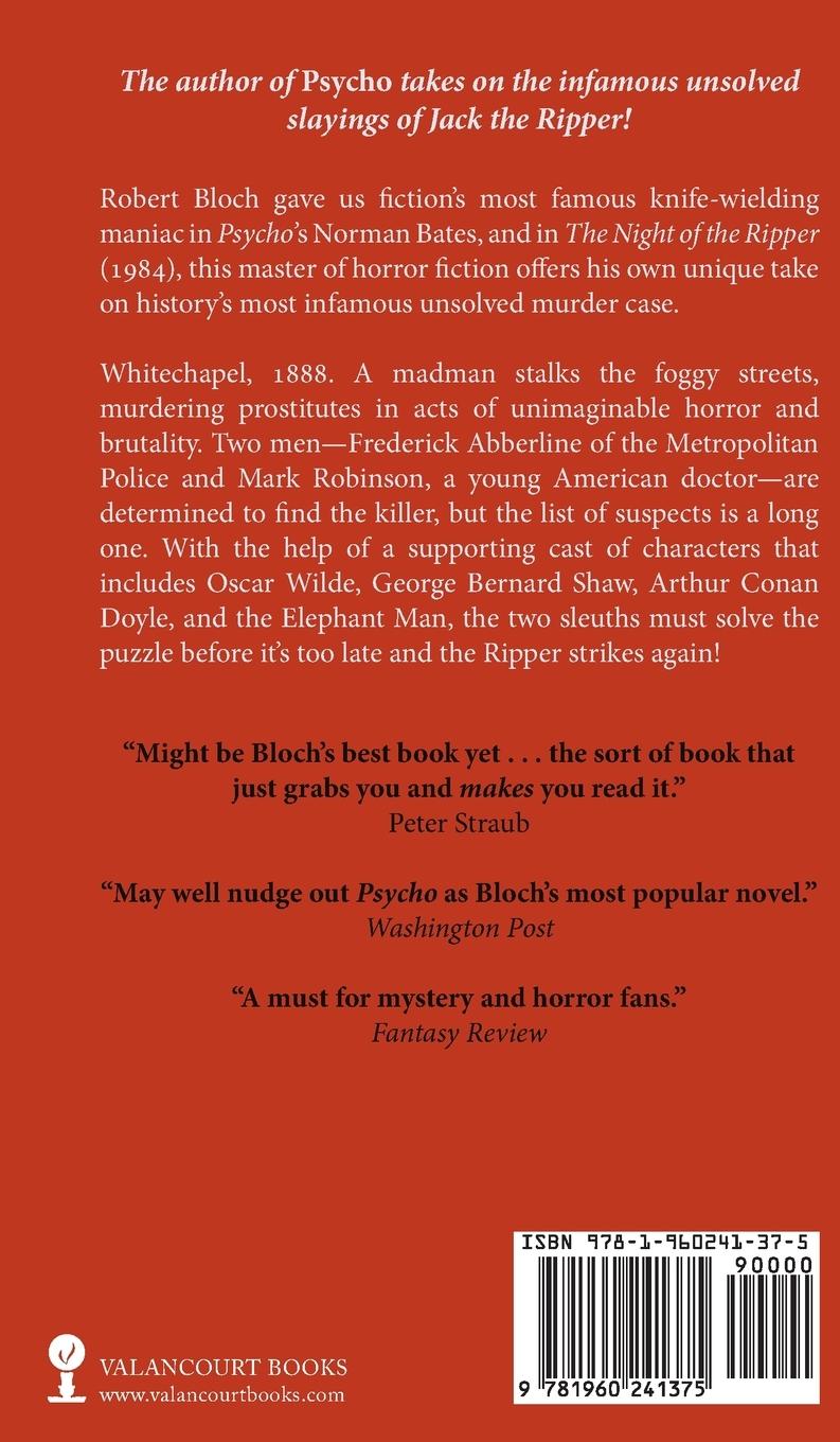 Rückseitencover The Night of the Ripper