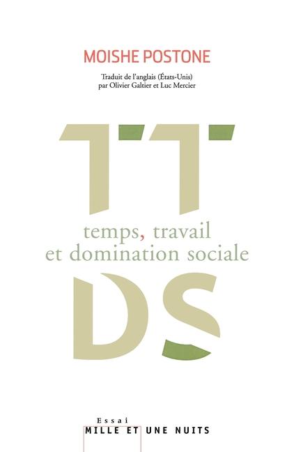 Vorderes Coverbild Temps, travail et domination sociale