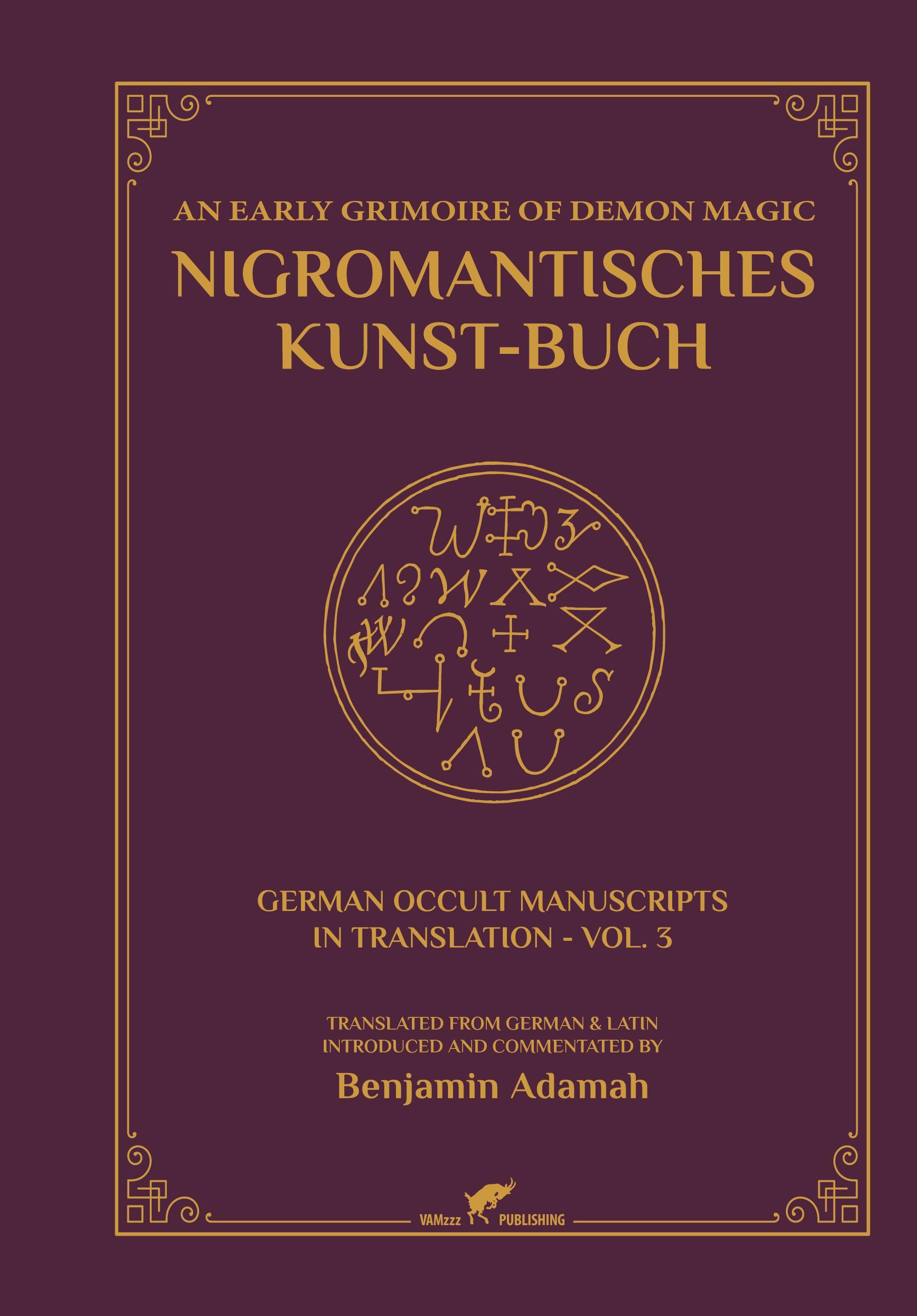 Vorderes Coverbild Nigromantisches Kunst-Buch