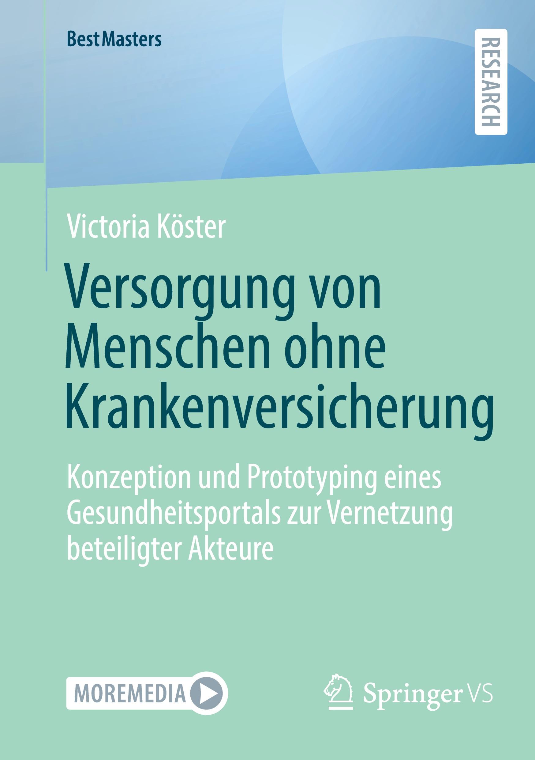 Vorderes Coverbild Versorgung von Menschen ohne Krankenversicherung