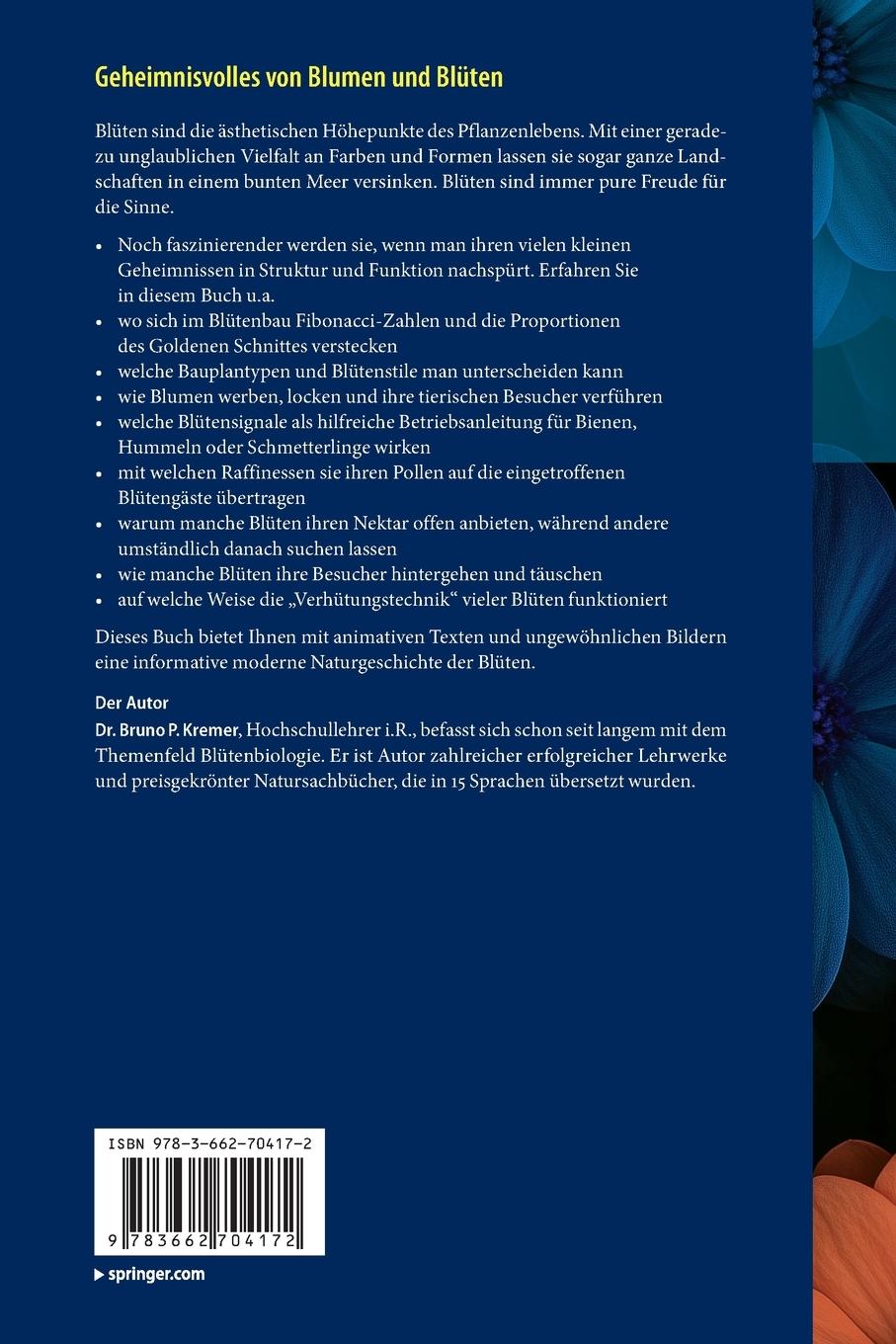 Rückseitencover Geheimnisvolles von Blumen und Blüten
