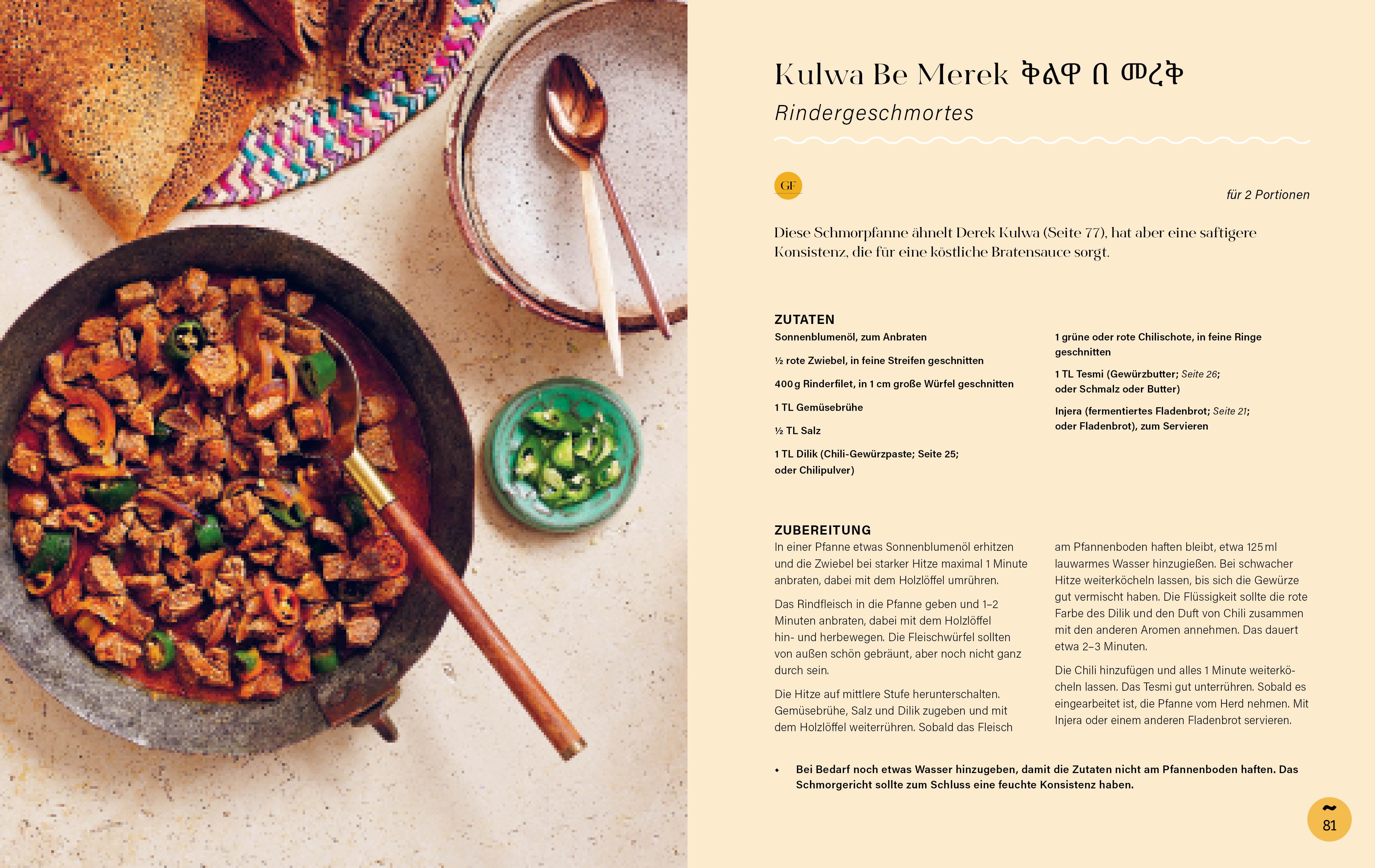 Beispielinhalt (Bild) Tigray - Äthiopisch kochen