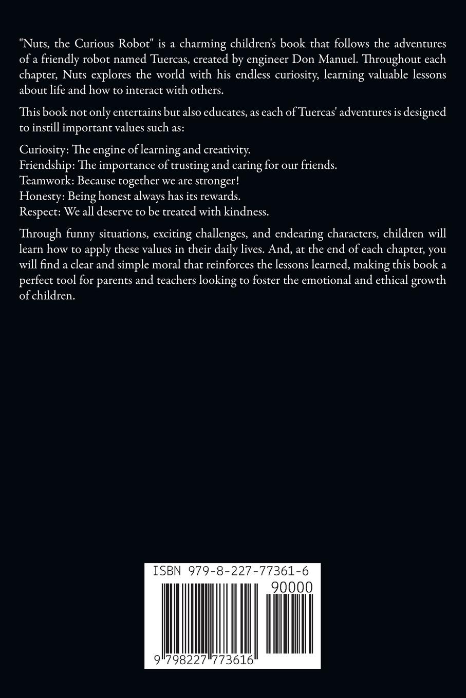 Rückseitencover Nuts, the Curious Robot