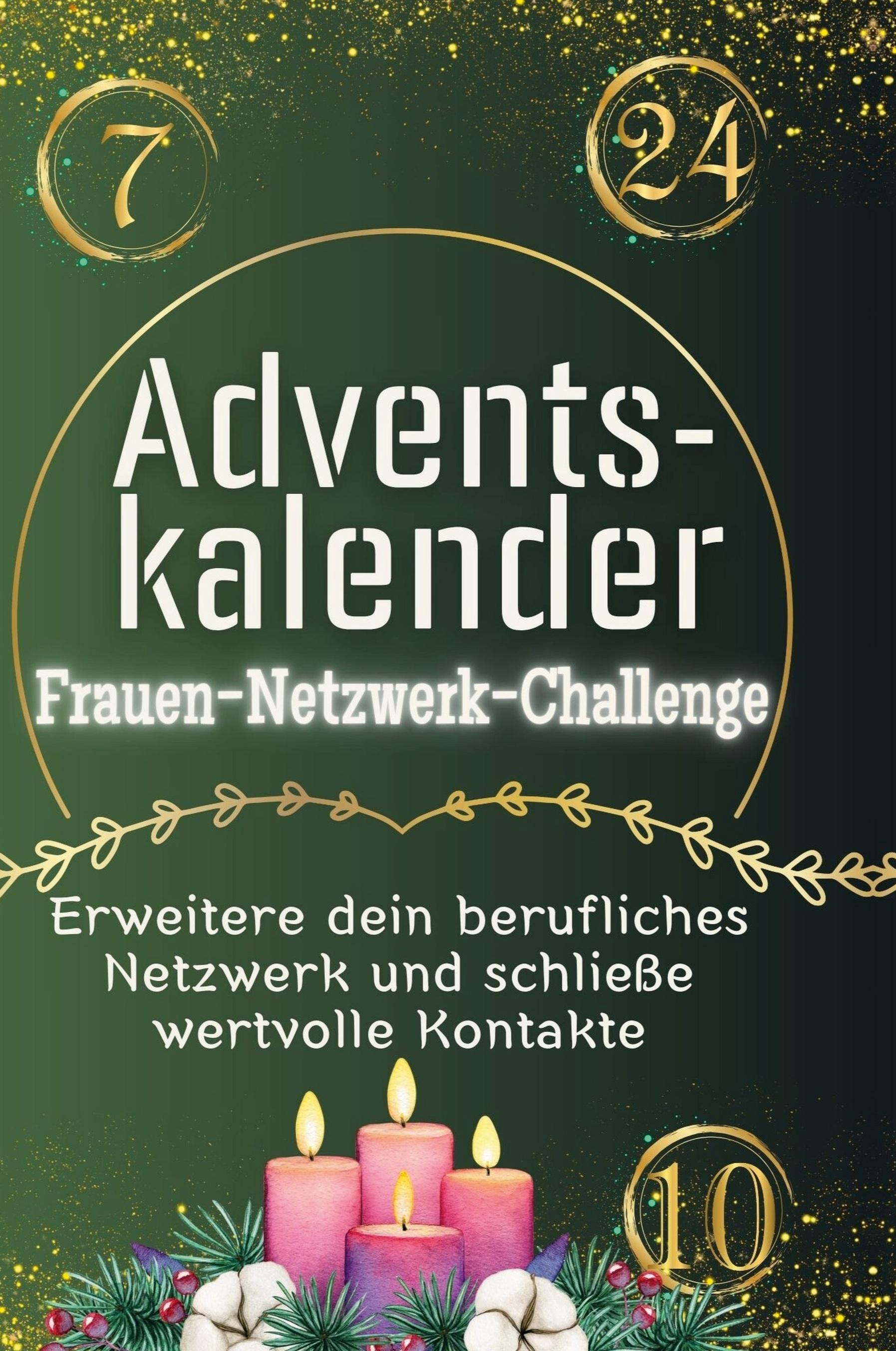 Vorderes Coverbild Adventskalender Frauen-Netzwerk-Challenge
