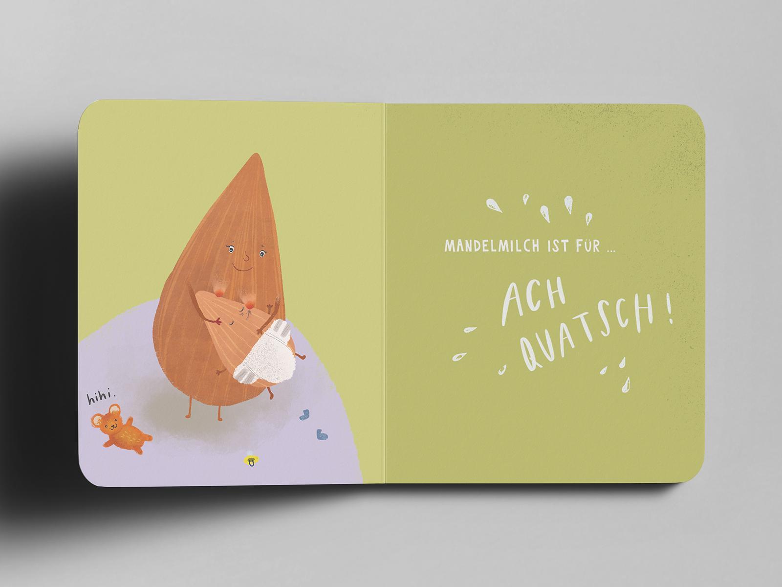 Beispielinhalt (Bild) Mandeln melken