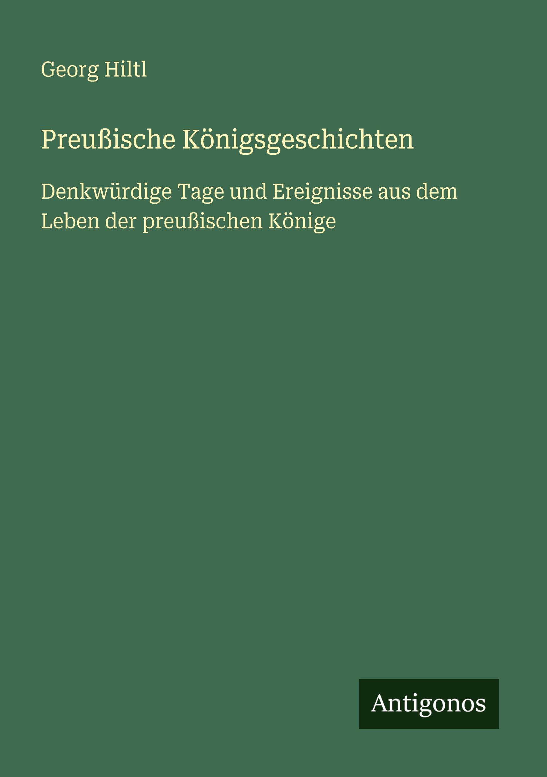 Vorderes Coverbild Preußische Königsgeschichten