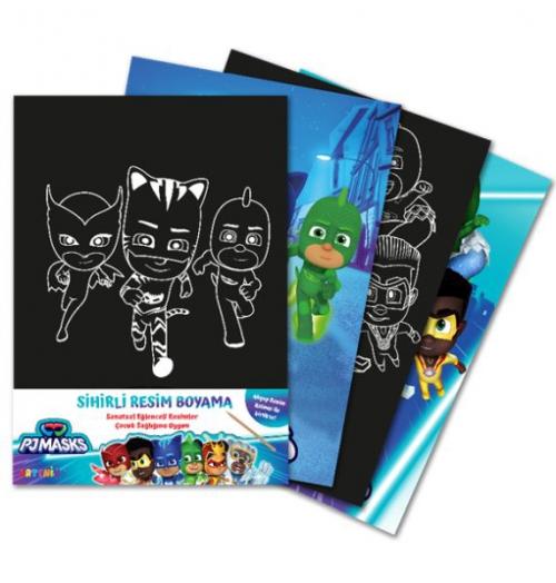 Vorderes Coverbild Pjmasks Sihirli Resim Boyama Ahsap Kalem Hediyeli