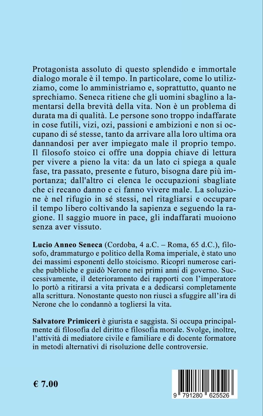 Rückseitencover La brevità della vita