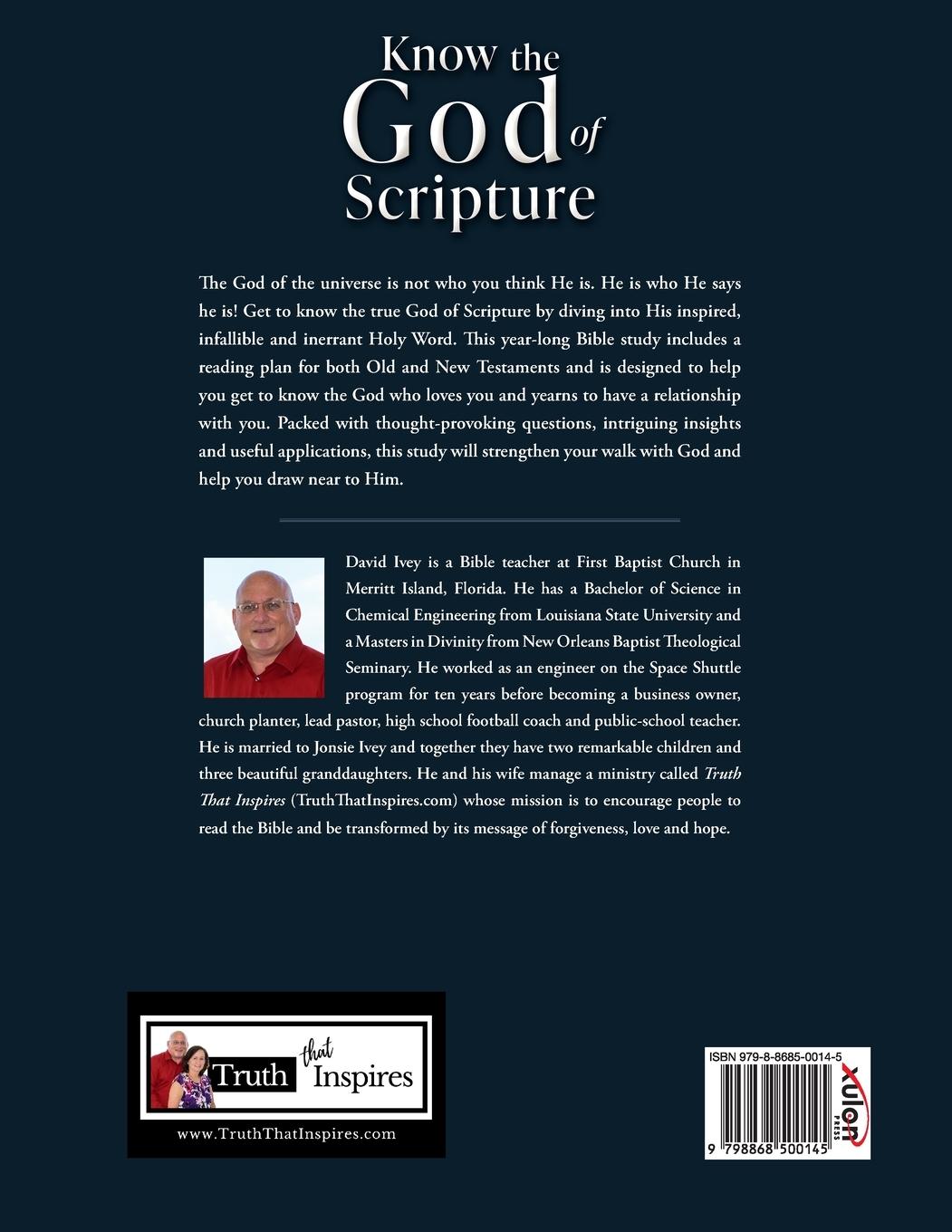 Rückseitencover Know the God of Scripture